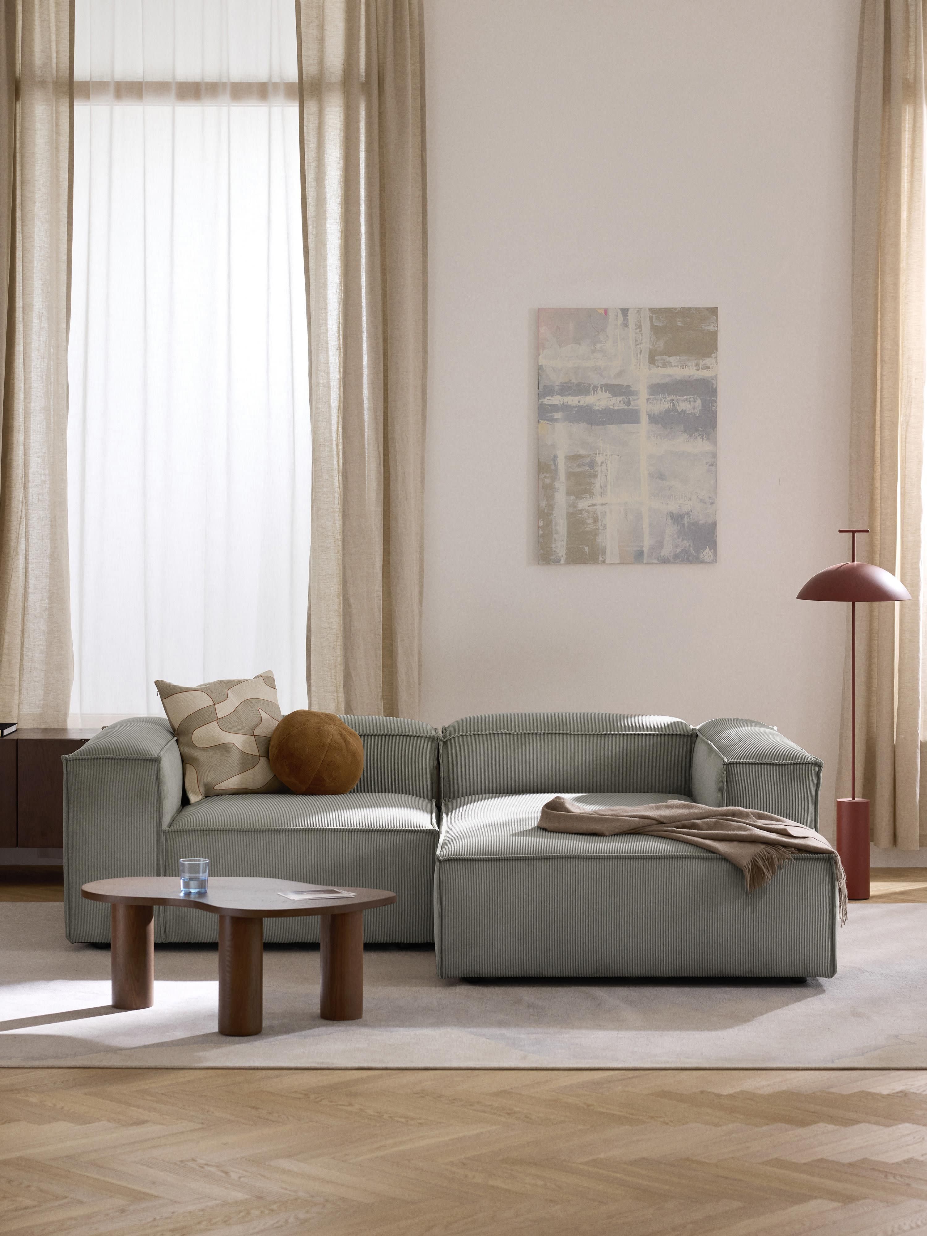 Lennon Corduroy Modular Corner Sofa (3-seater)