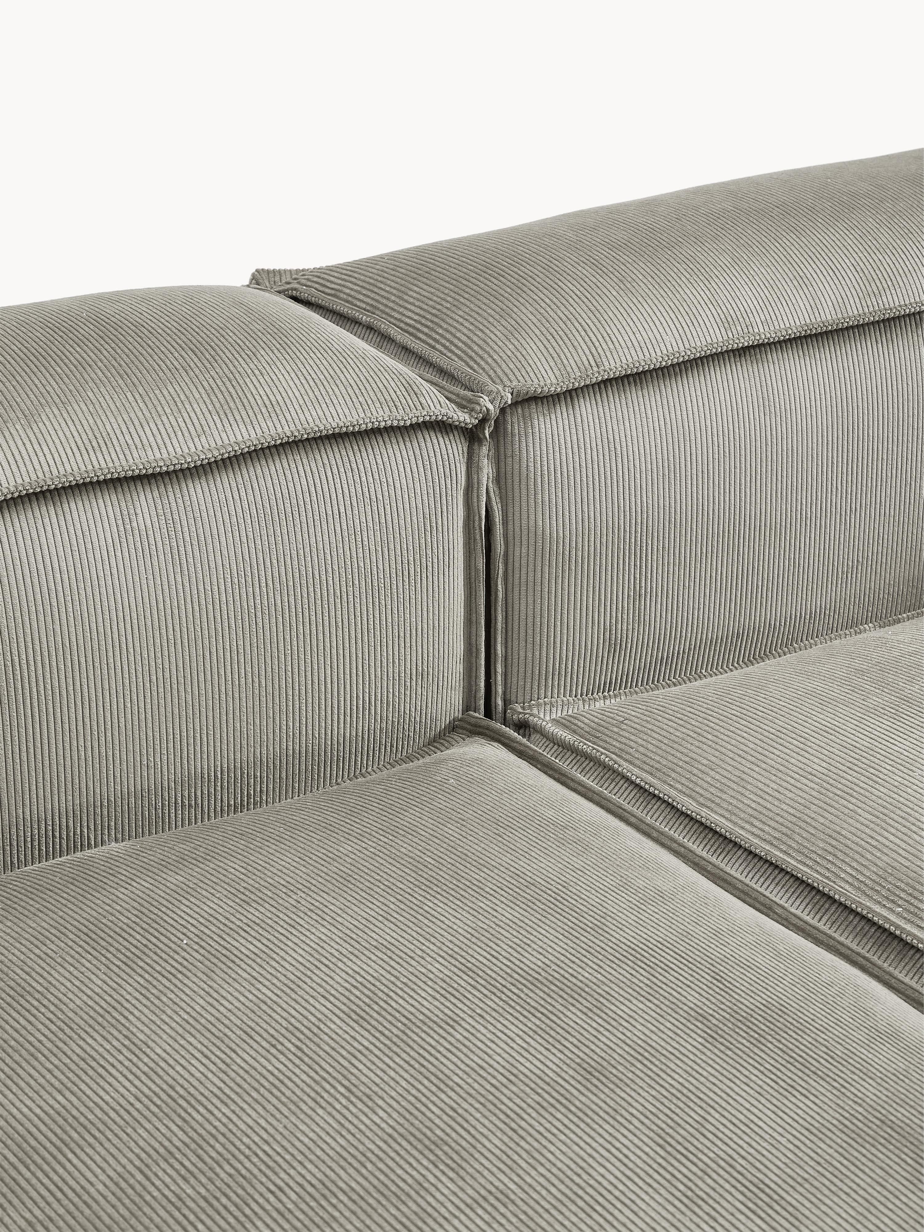 Lennon Corduroy Modular Corner Sofa (3-seater)