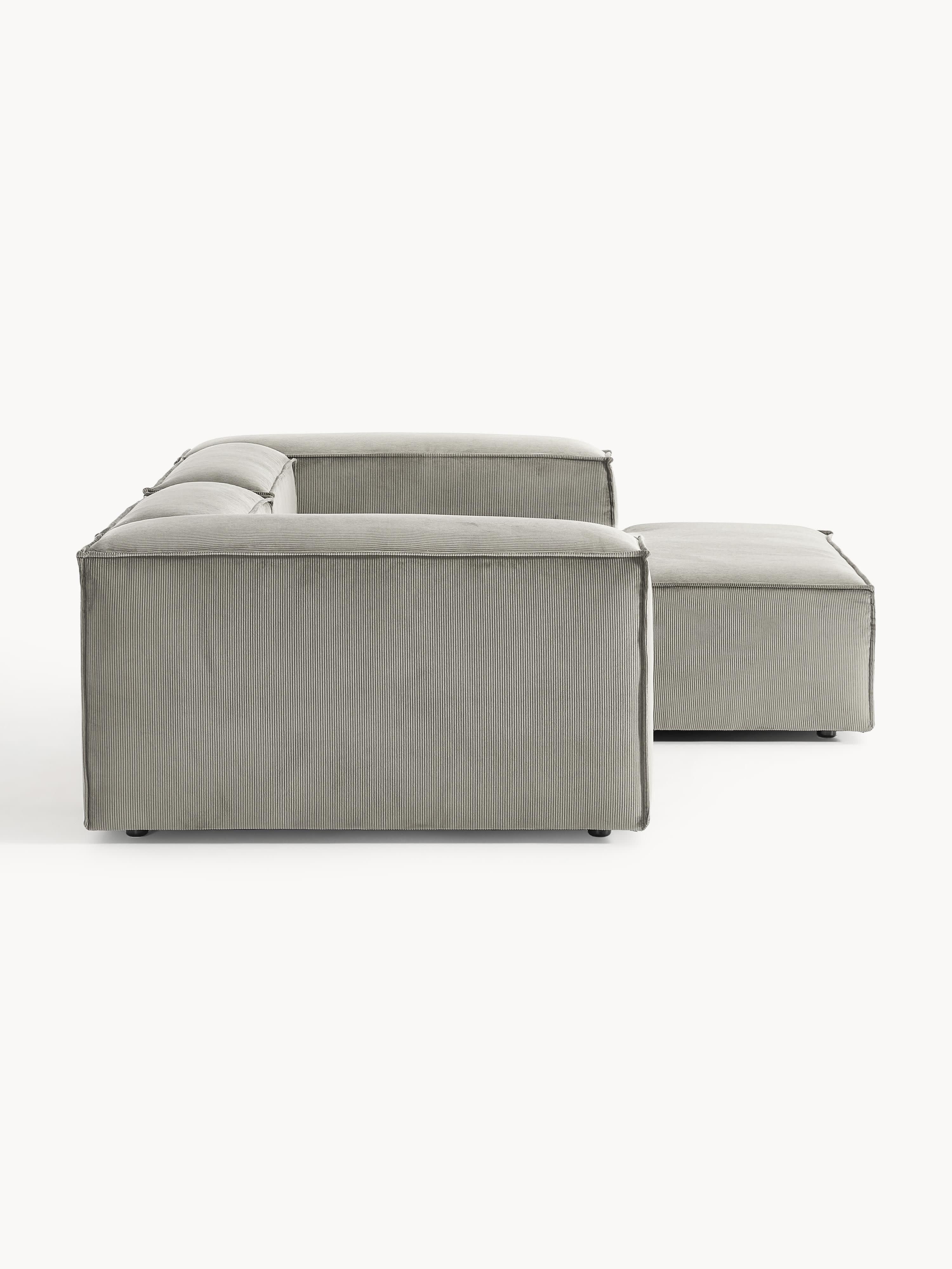 Lennon Corduroy Modular Corner Sofa (3-seater)