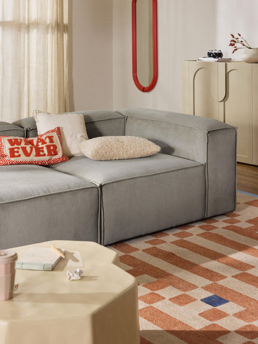Lennon Corduroy Modular Sofa (4-seater)