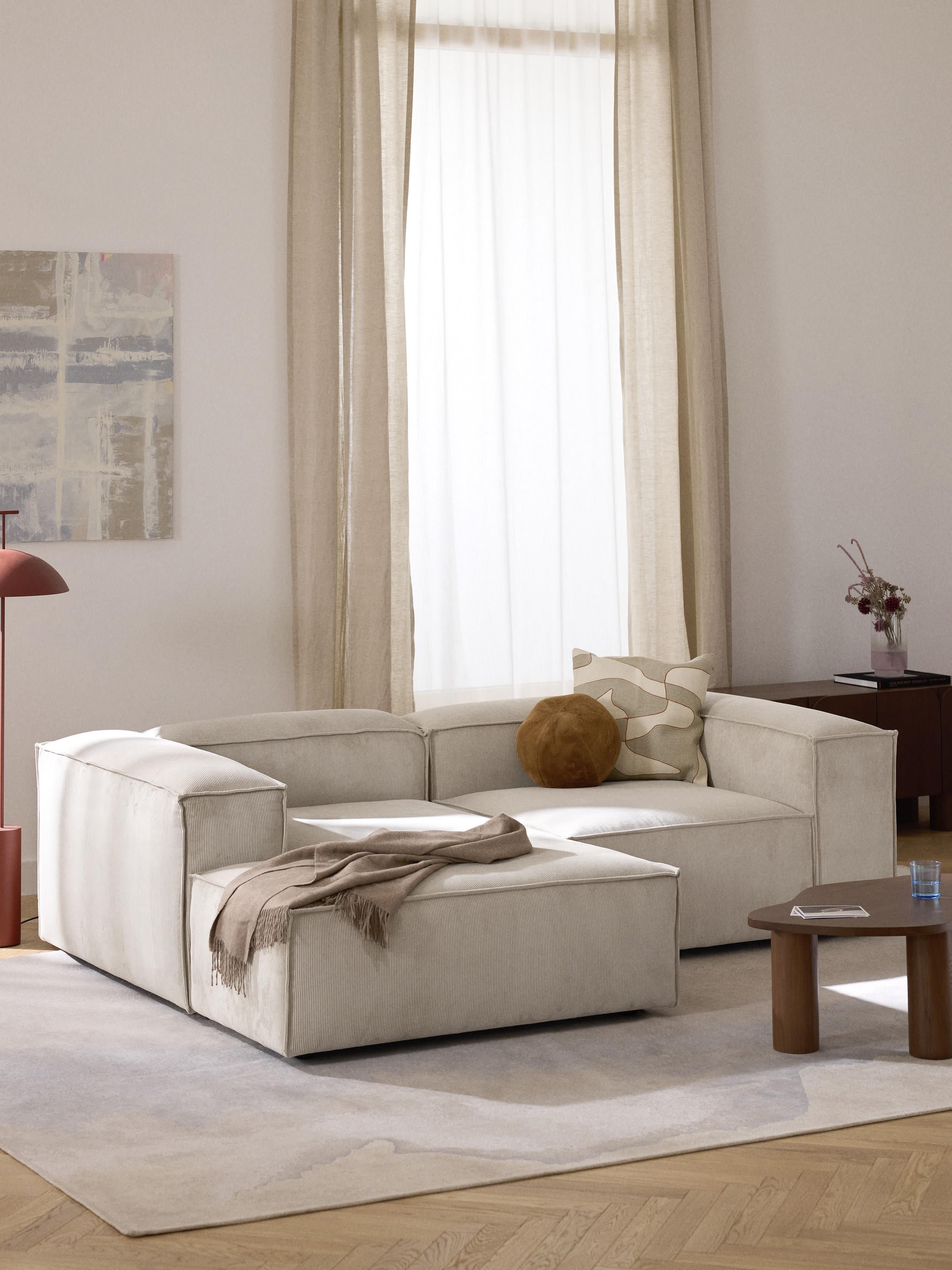 Lennon Corduroy Modular Corner Sofa (2-seater)