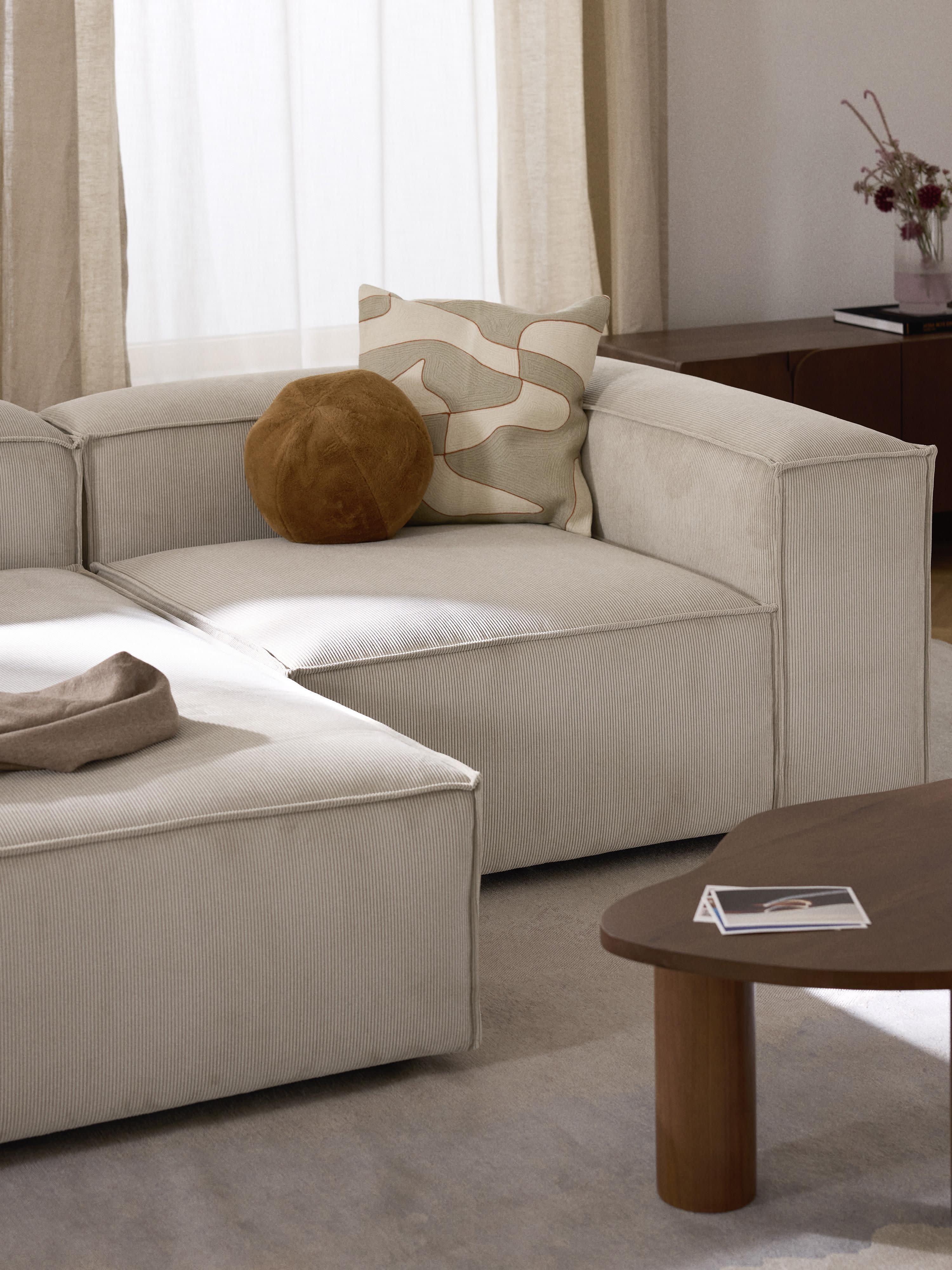 Lennon Corduroy Modular Corner Sofa (2-seater)