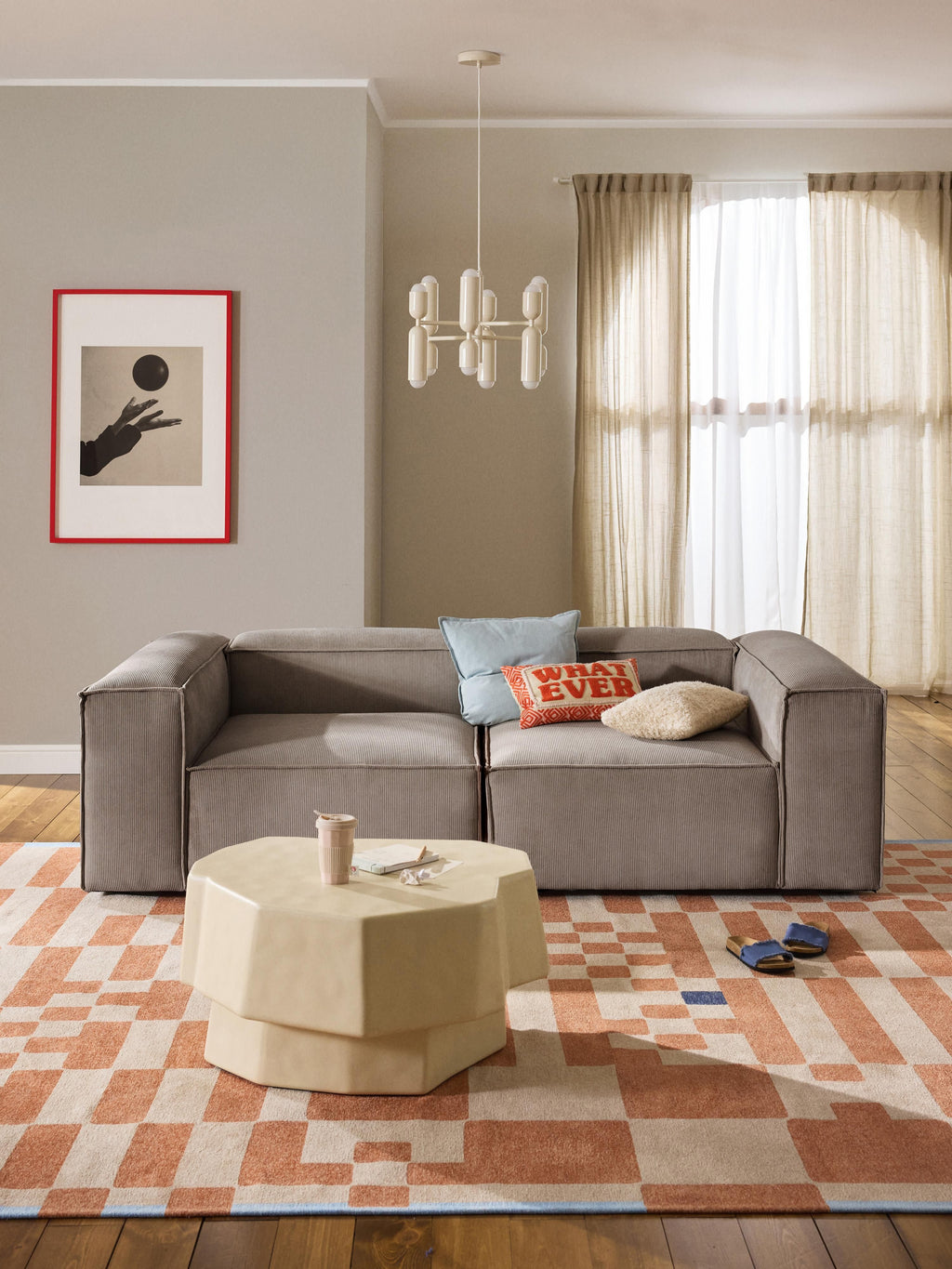 Lennon Corduroy Modular Sofa (3-seater)