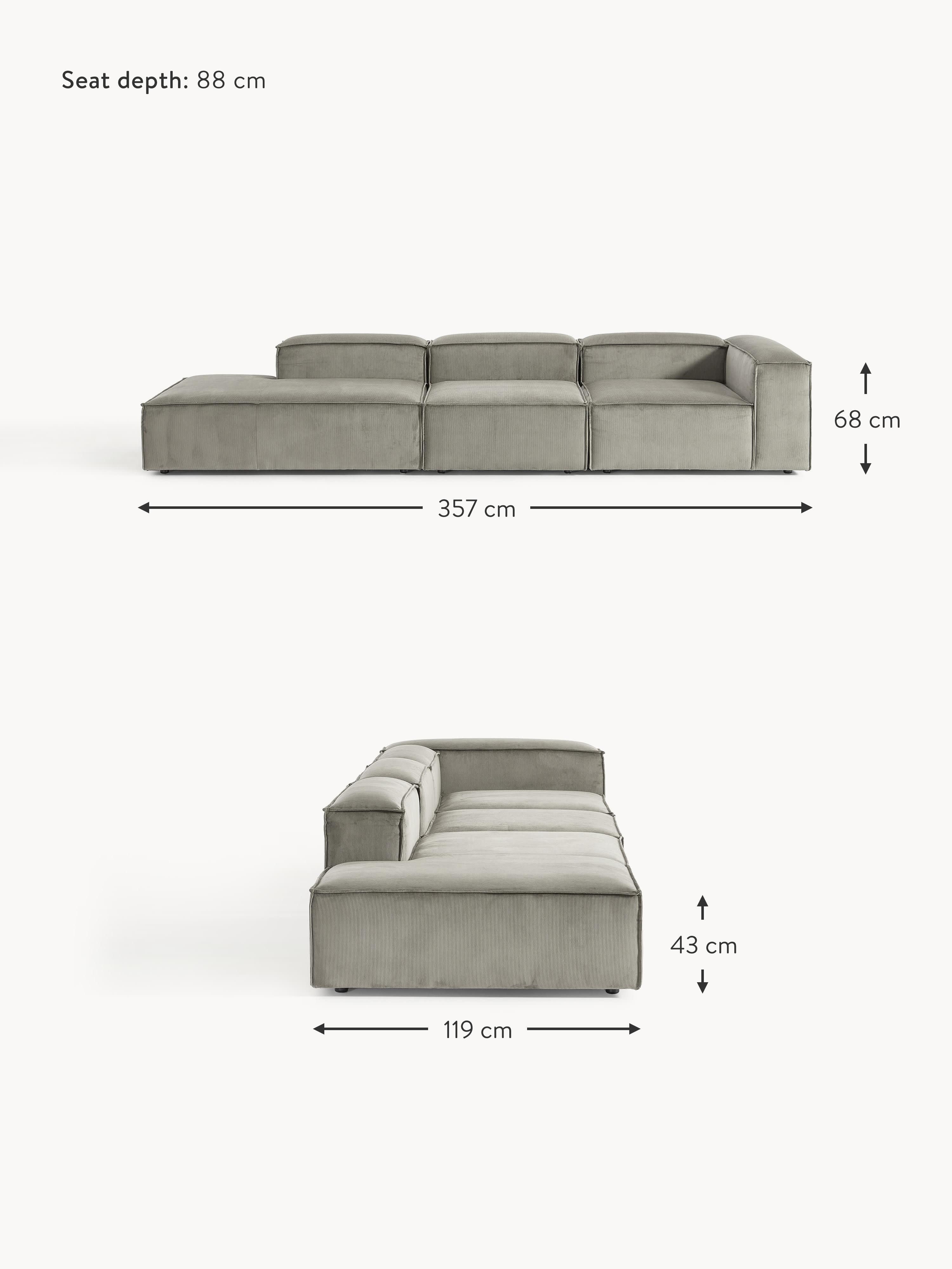 Lennon XL Corduroy Modular Ottoman