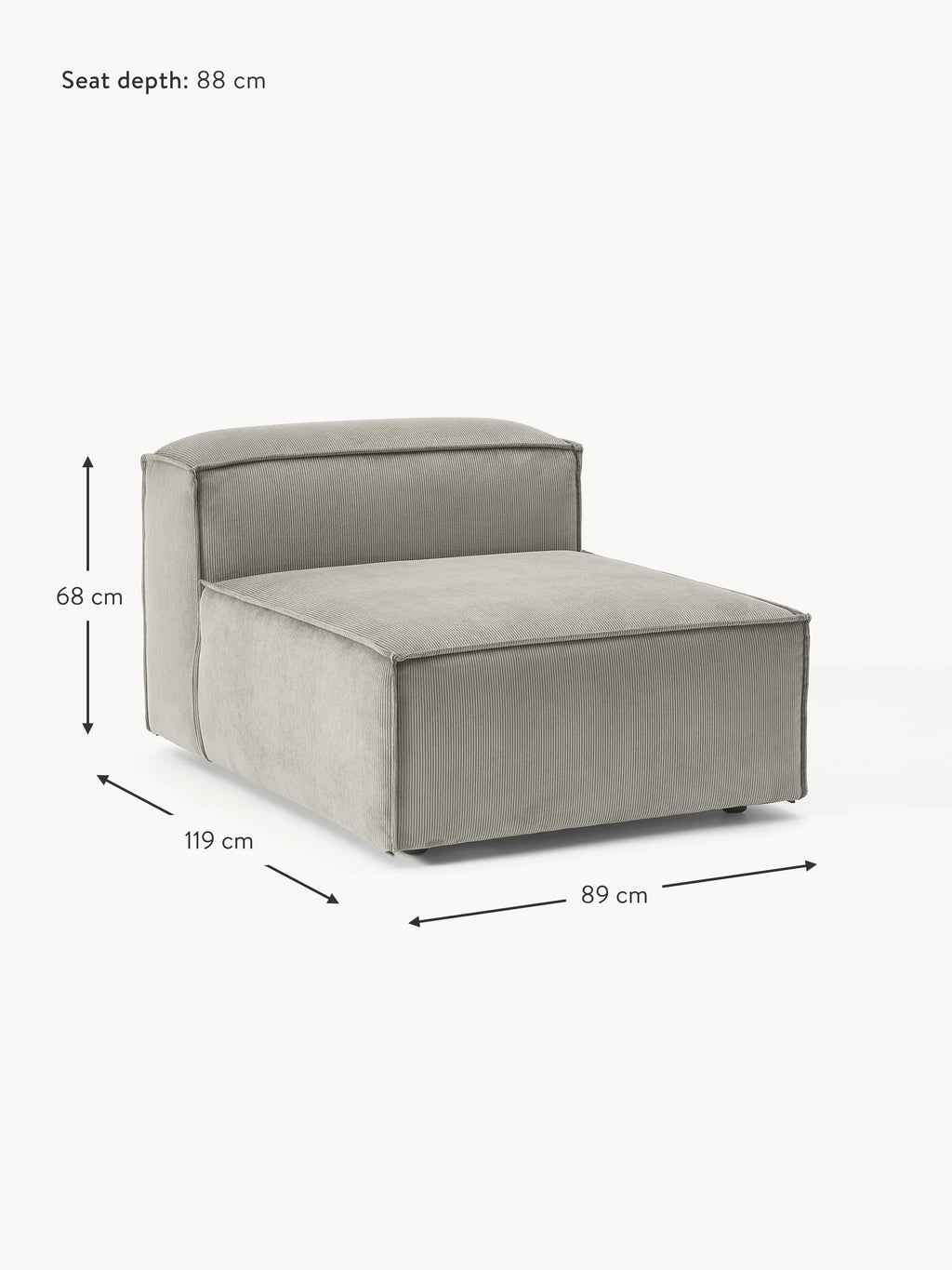 Lennon Corduroy Centre Module