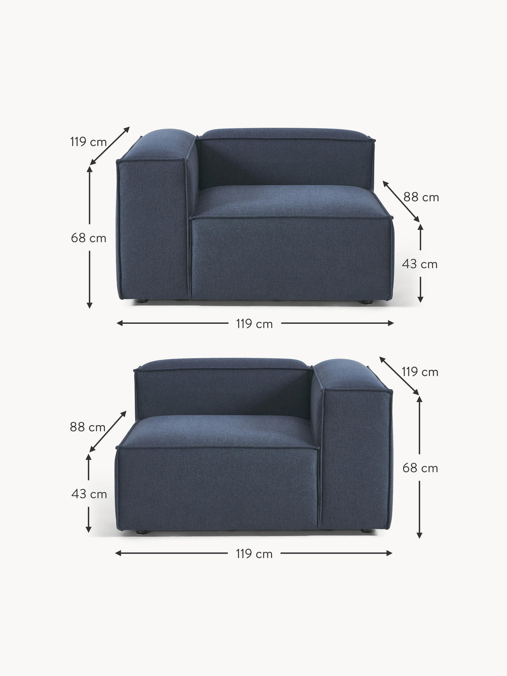 Lennon Modular Sofa (3-seater)