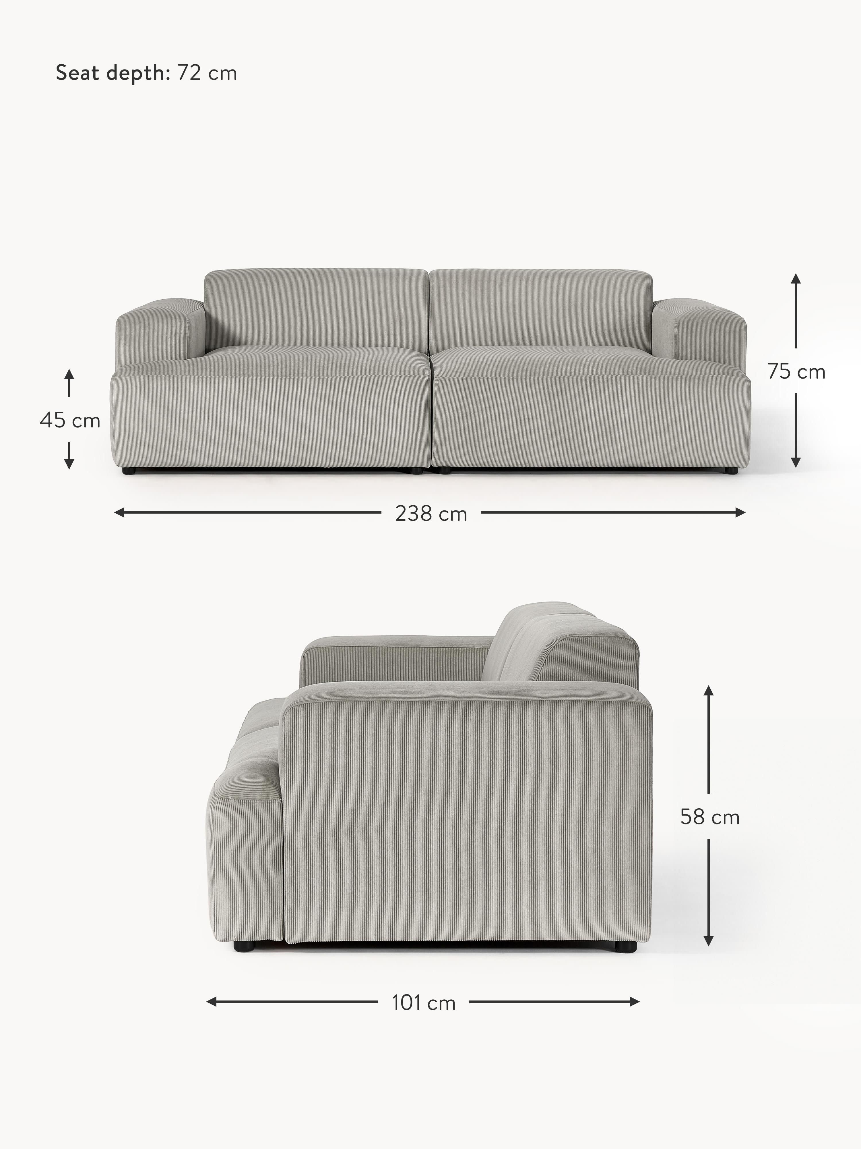 Melva Corduroy Sofa (3-seater)