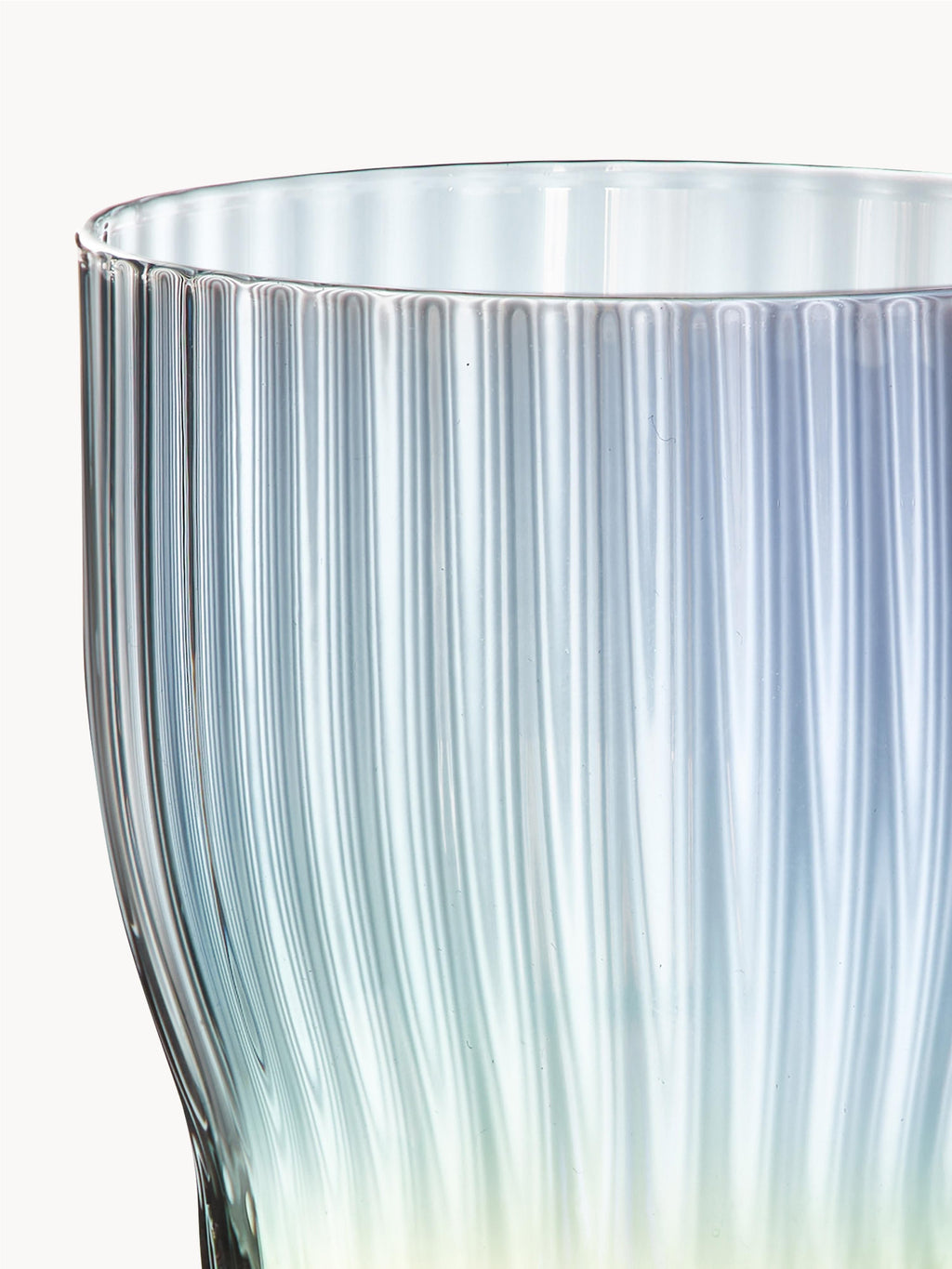 Juno Mouth-Blown Wine Glasses with a Shimmering Mother of Pearl Finish, Set of 4