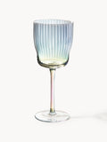 Gallery image 1 - Mouth-Blown Wine Glasses Juno with a Shimmering Mother of Pearl Finish