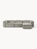 Gallery image 1 - Corduroy Modular Sofa Lennon (4-seater) with Ottoman (left/right)