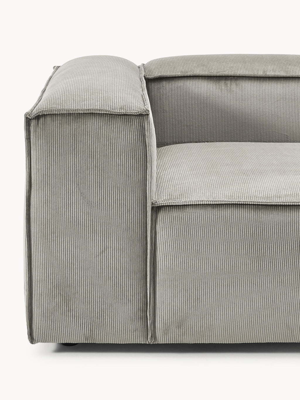 Lennon Corduroy Modular Sofa (4-seater) with Ottoman (left/right)