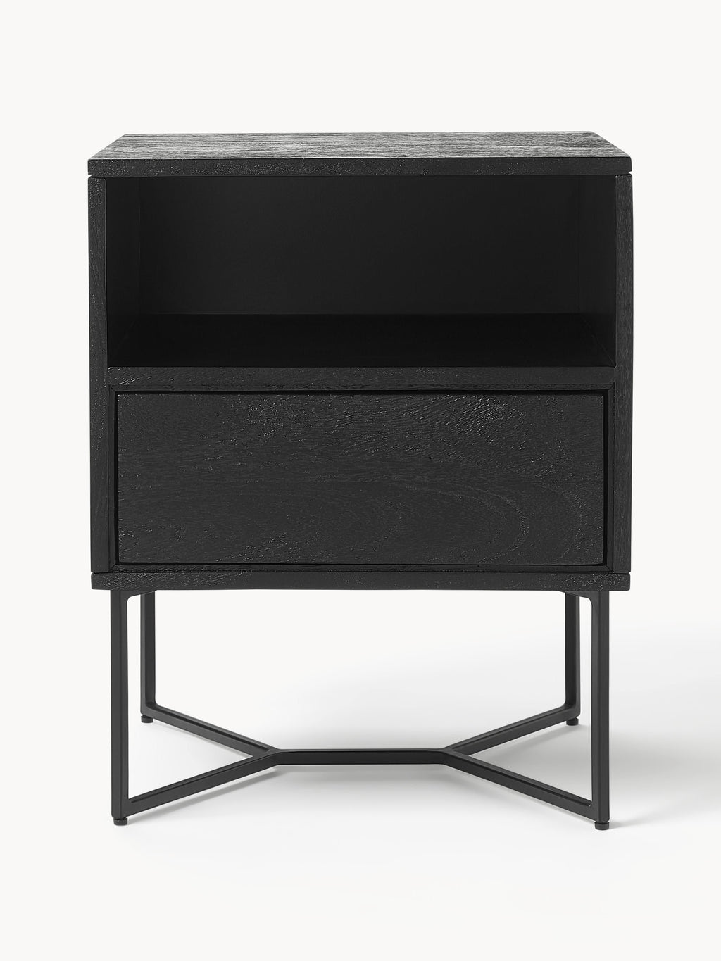 Luca Mango Wood Bedside Table with Drawer