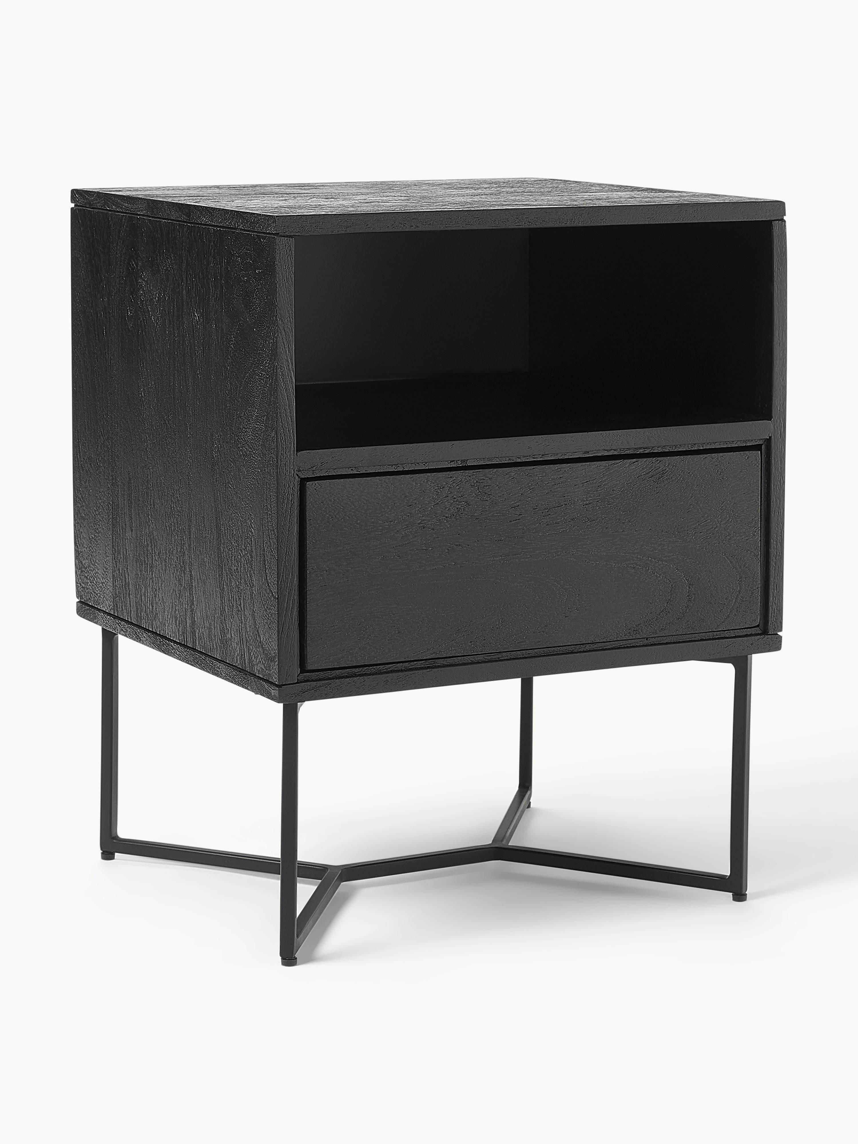 Gallery image 1 - Mango Wood Bedside Table Luca with Drawer