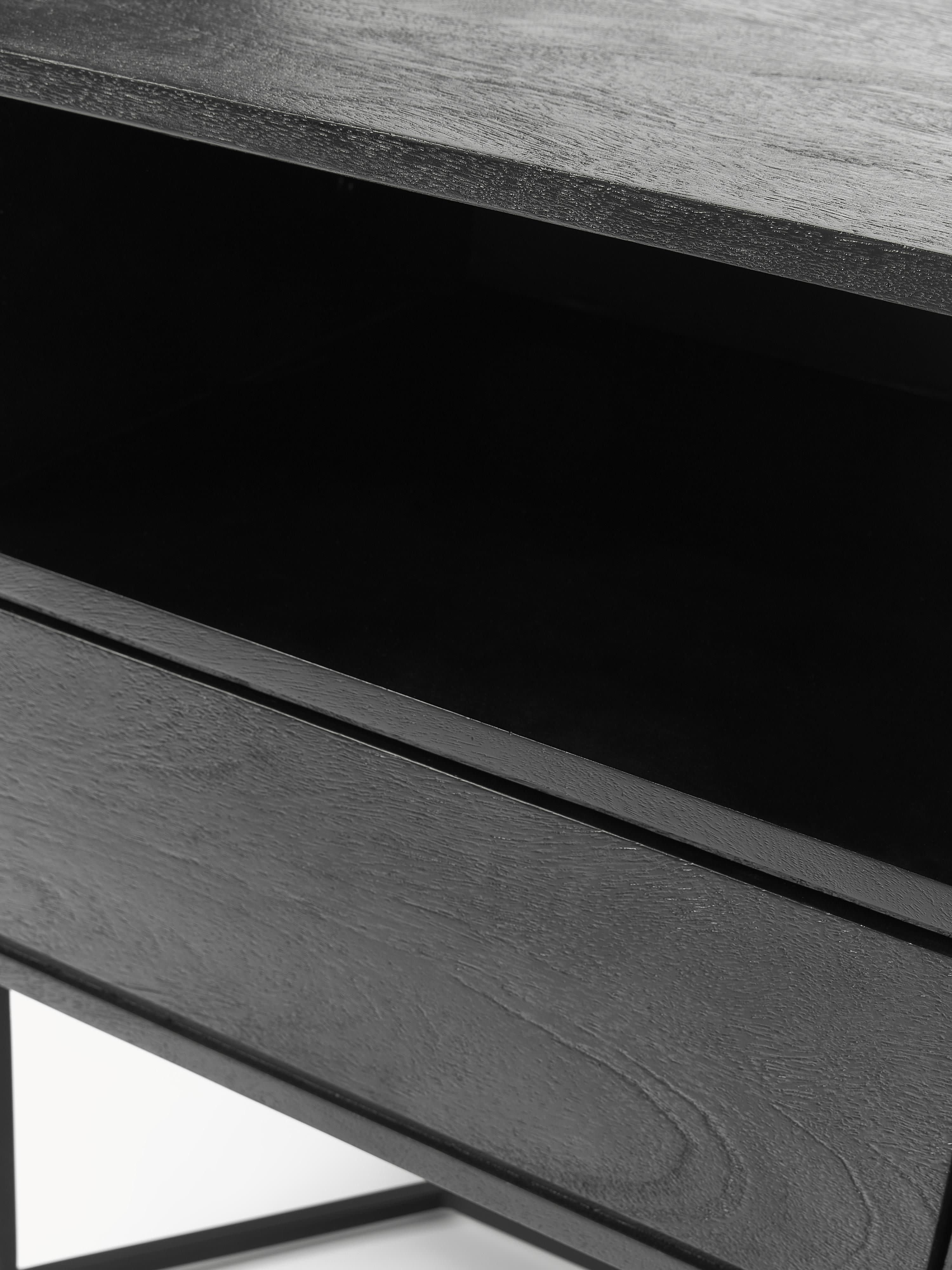 Luca Mango Wood Bedside Table with Drawer