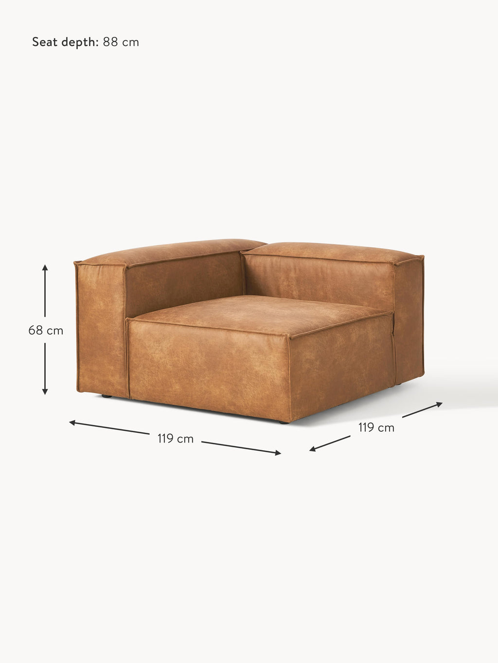 Lennon Leather Corner Module