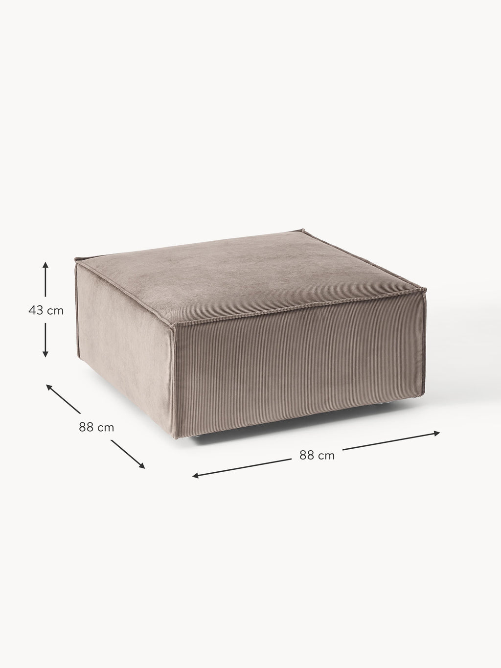 Lennon Corduroy Ottoman