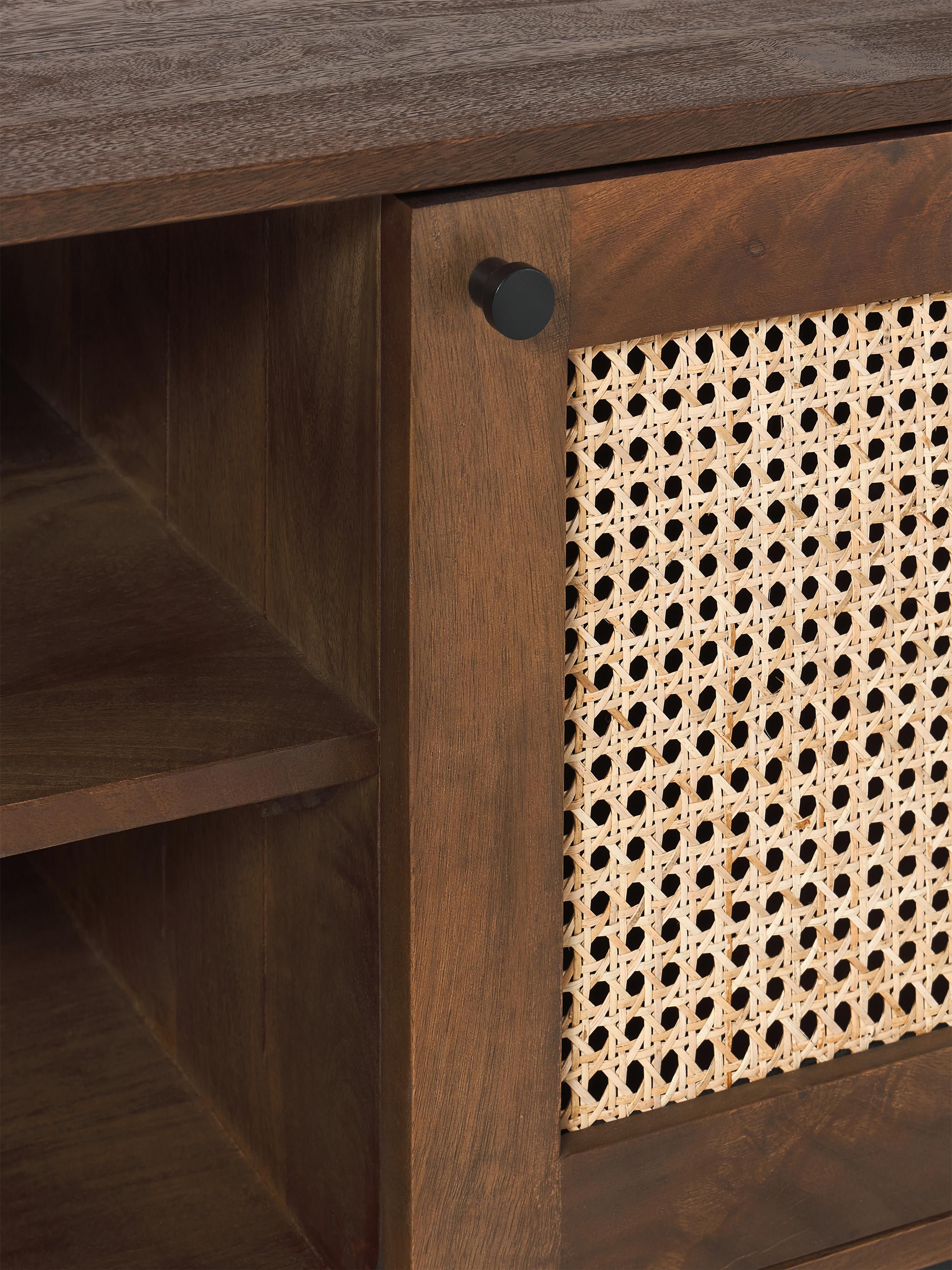 Vienna TV Lowboard with Viennese Wickerwork