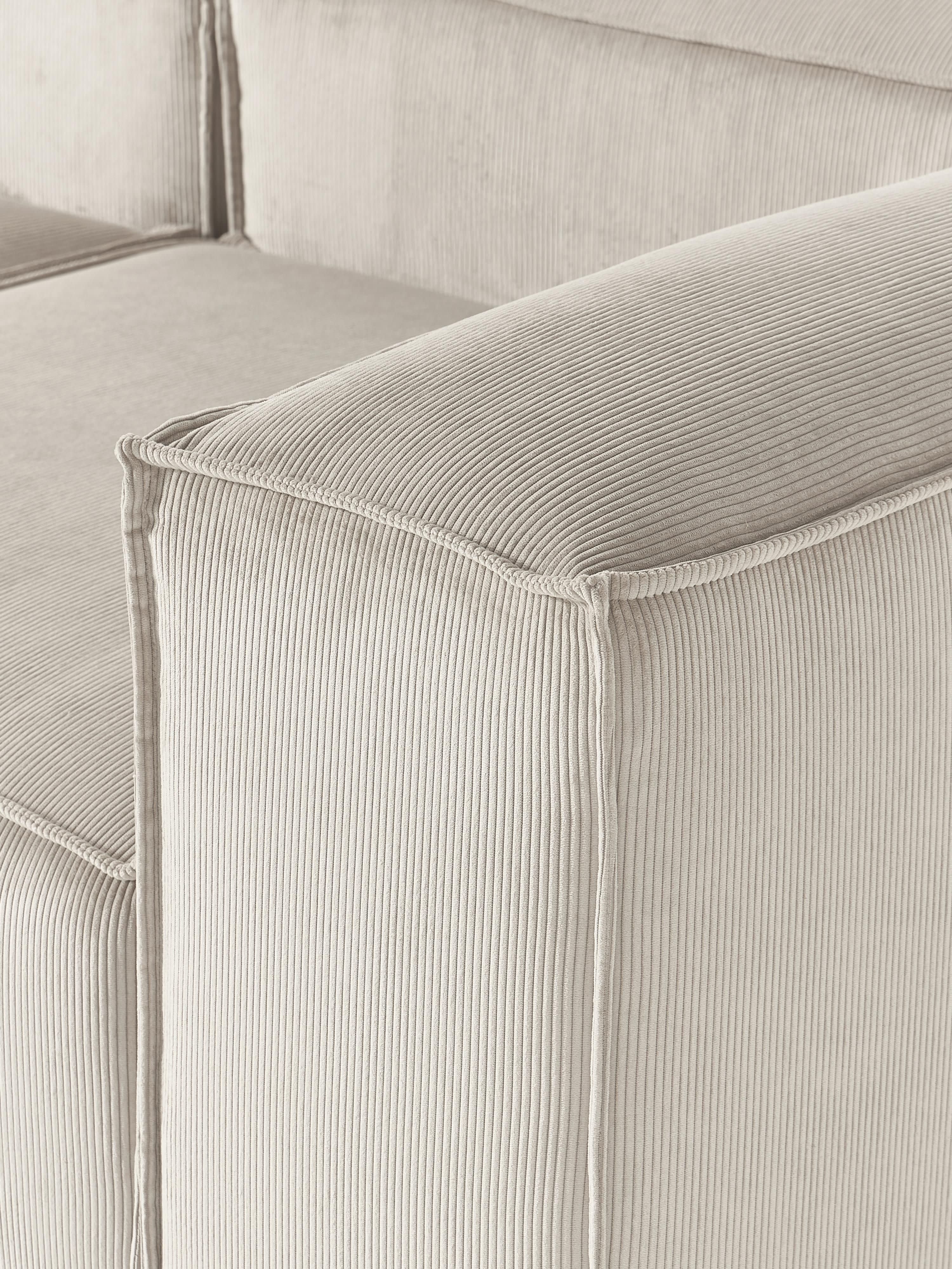 Lennon Corduroy Modular Corner Sofa (4-seater)
