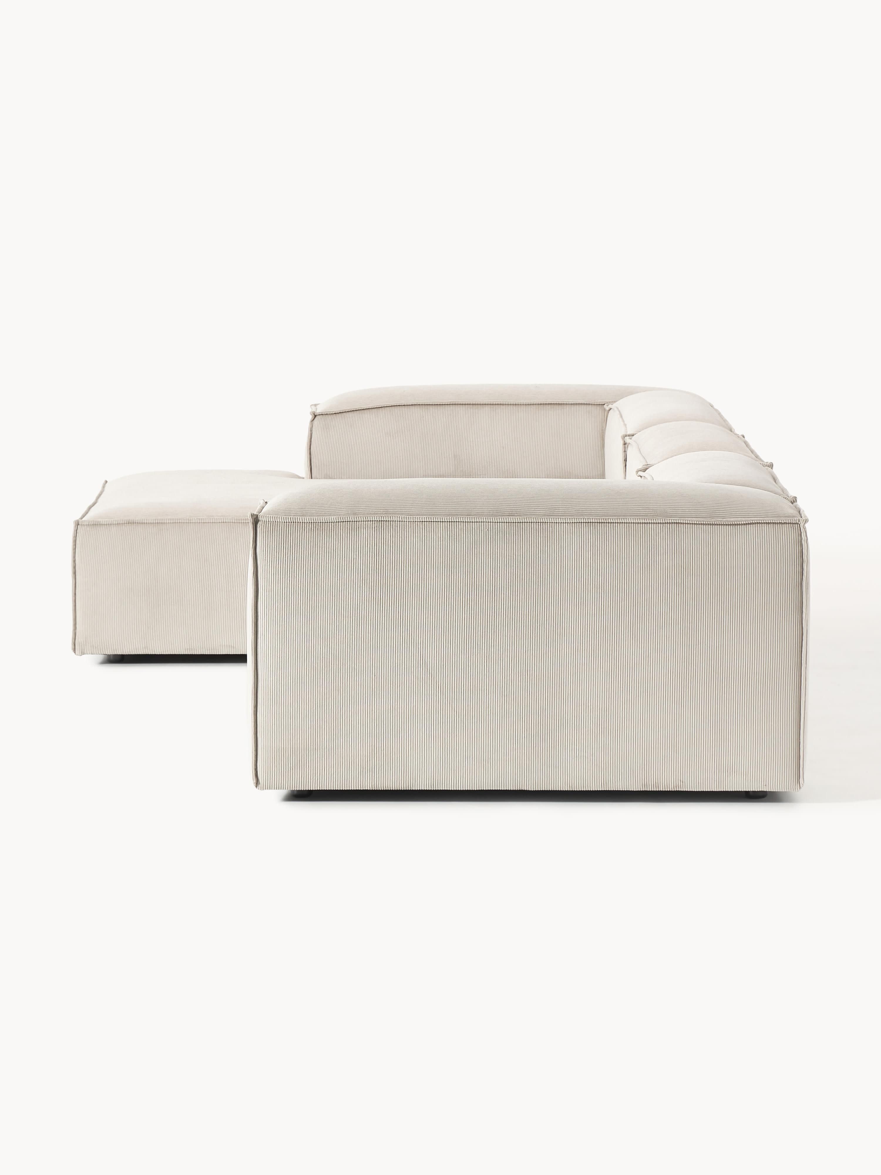 Lennon Corduroy Modular Corner Sofa (4-seater)