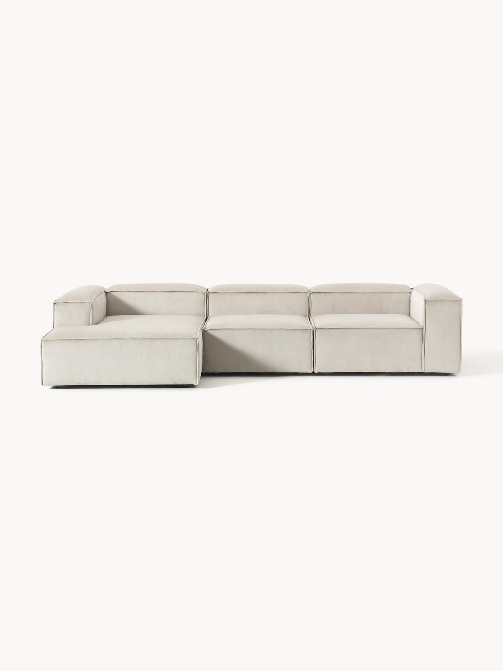 Gallery image 1 - Corduroy Modular Corner Sofa Lennon (4-seater)