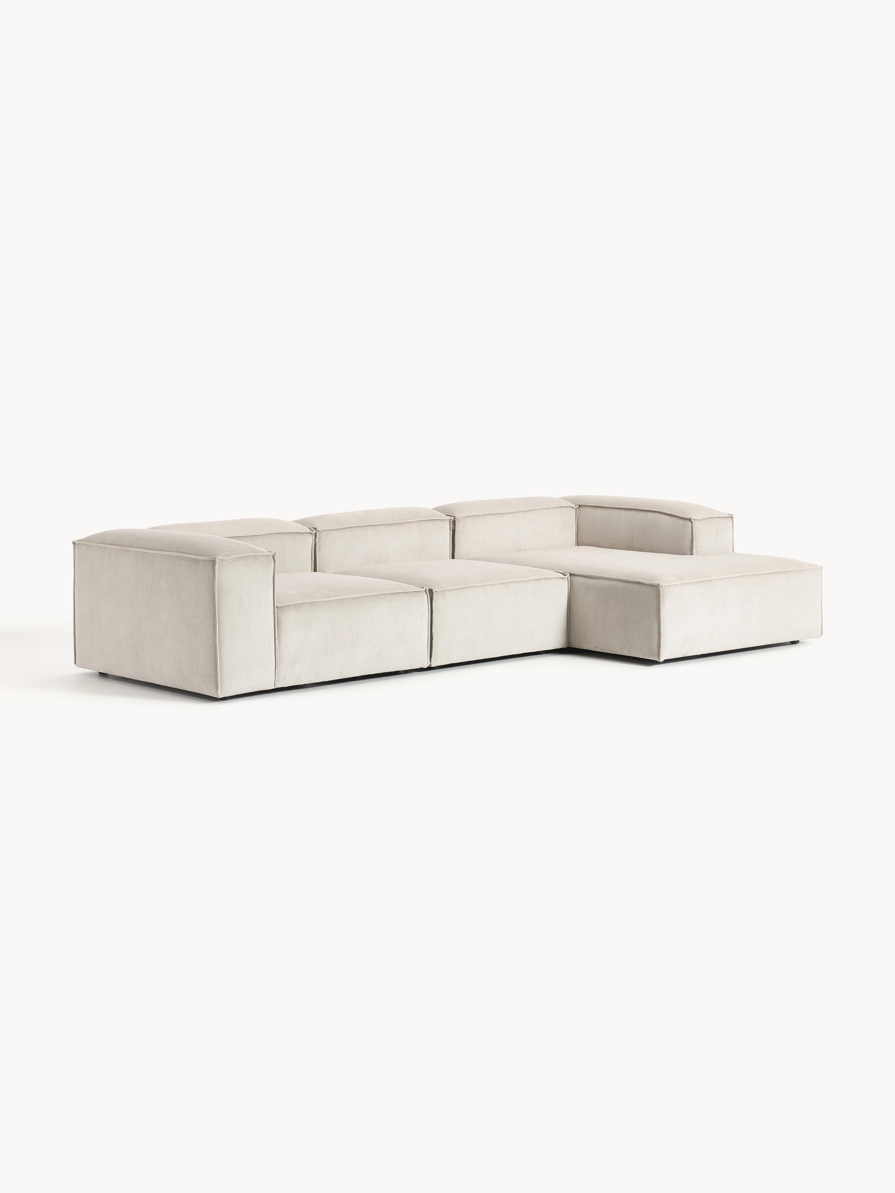 Lennon Corduroy Modular Corner Sofa (4-seater)