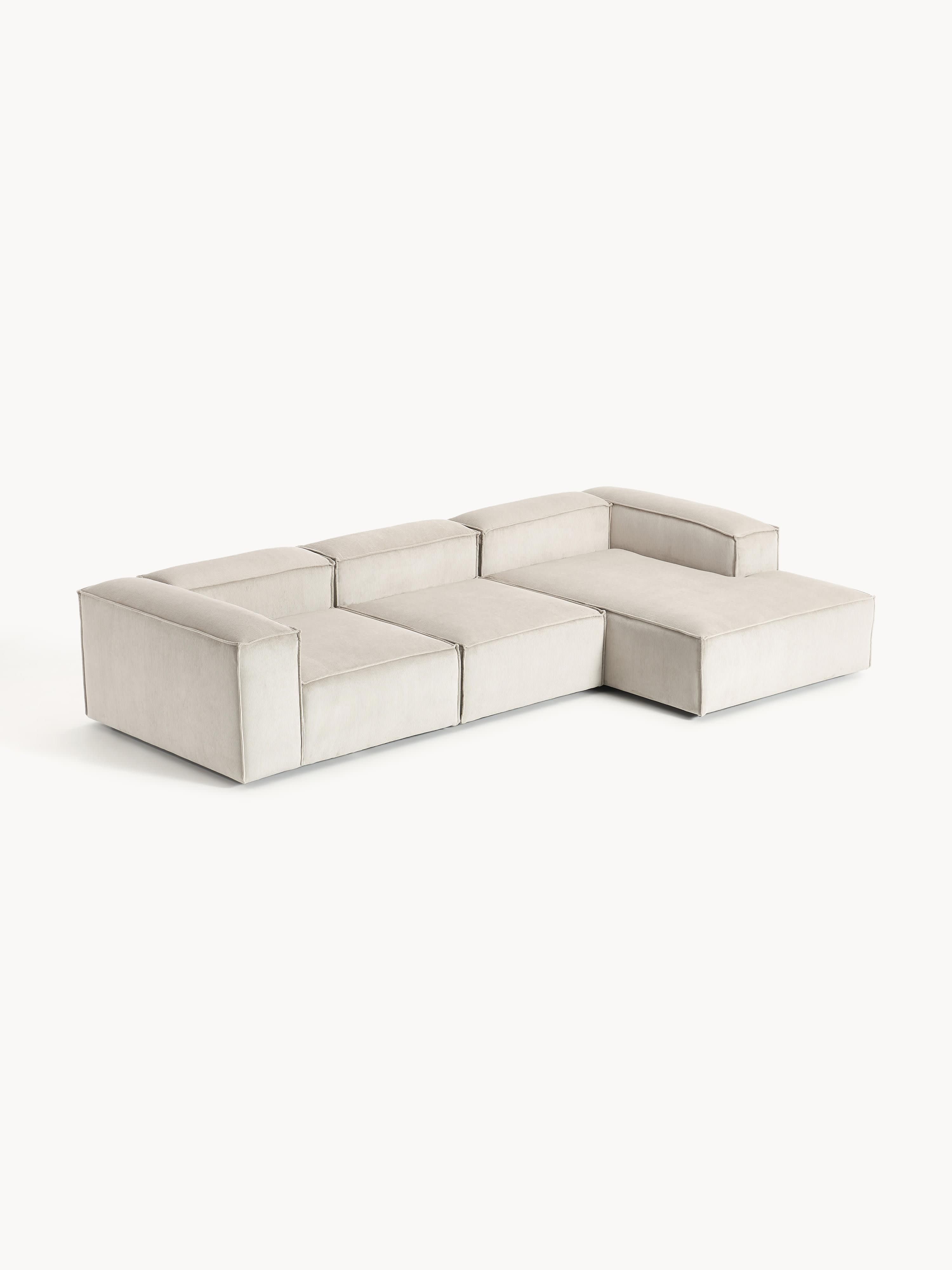 Lennon Corduroy Modular Corner Sofa (4-seater)