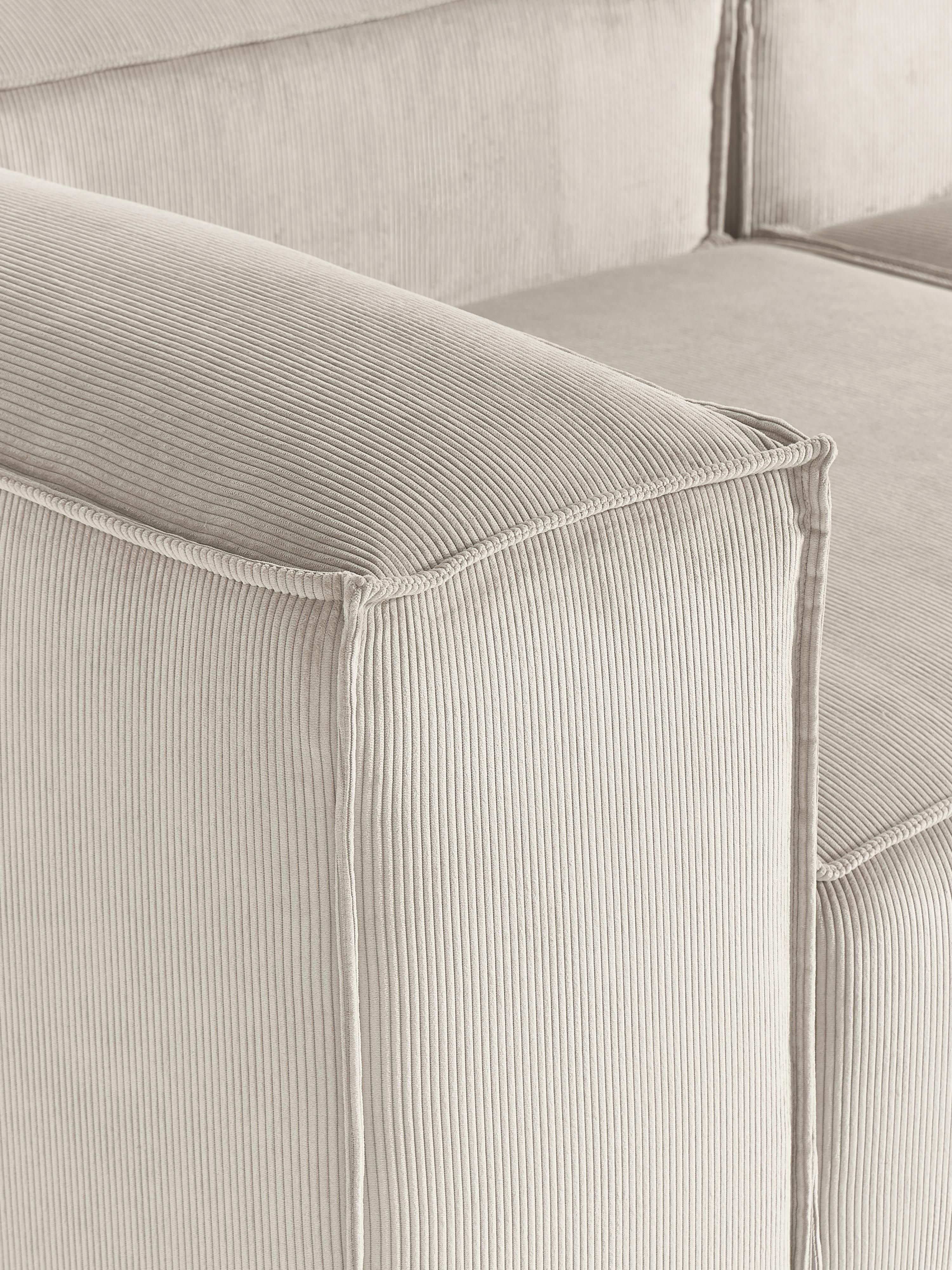 Lennon Corduroy Modular Corner Sofa (4-seater)
