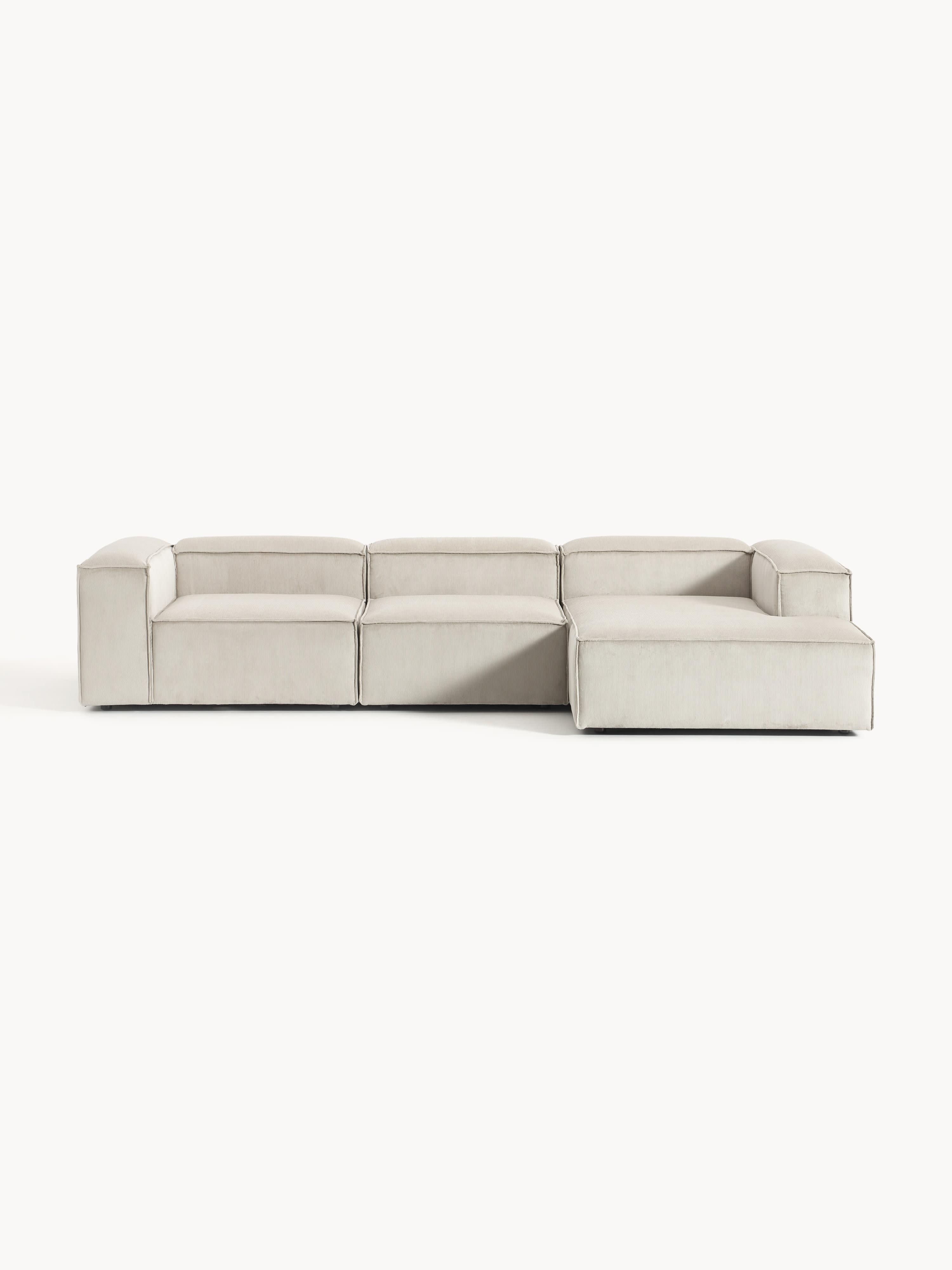 Lennon Corduroy Modular Corner Sofa (4-seater)