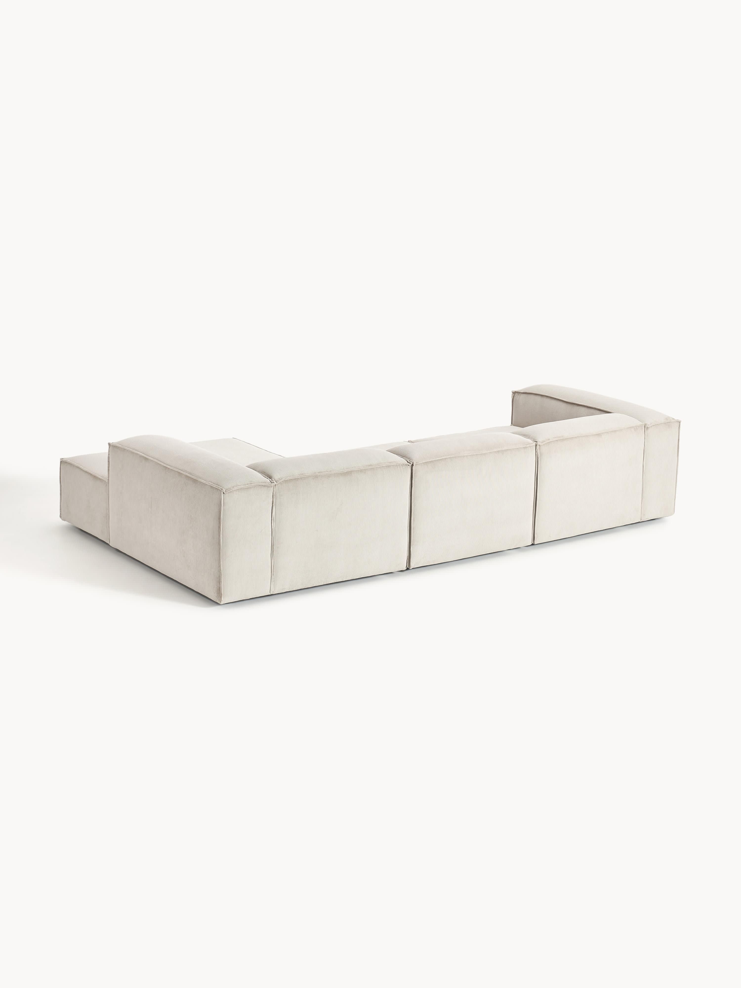 Lennon Corduroy Modular Corner Sofa (4-seater)