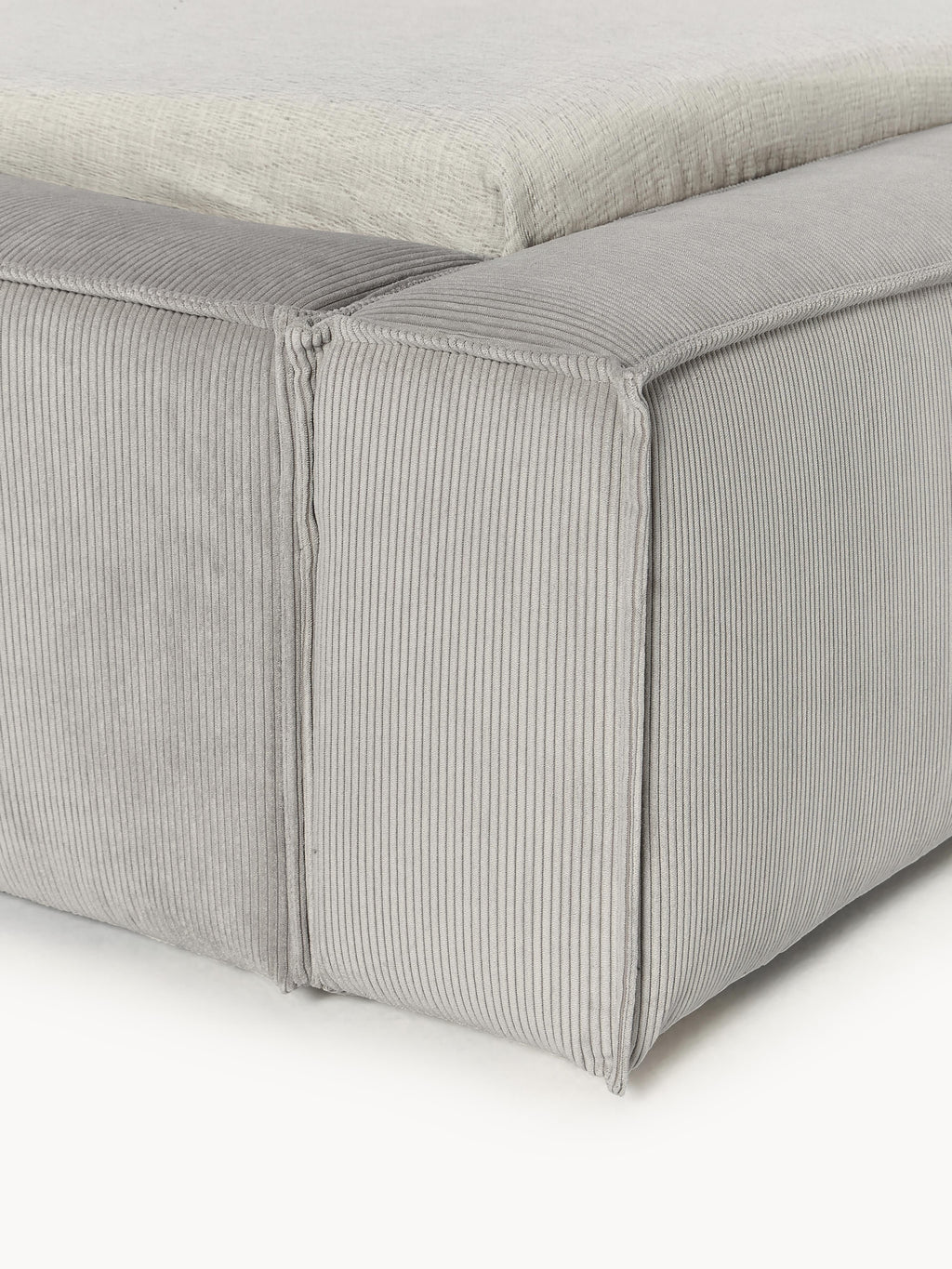 Lennon Upholstered Corduroy Bed with Storage Space
