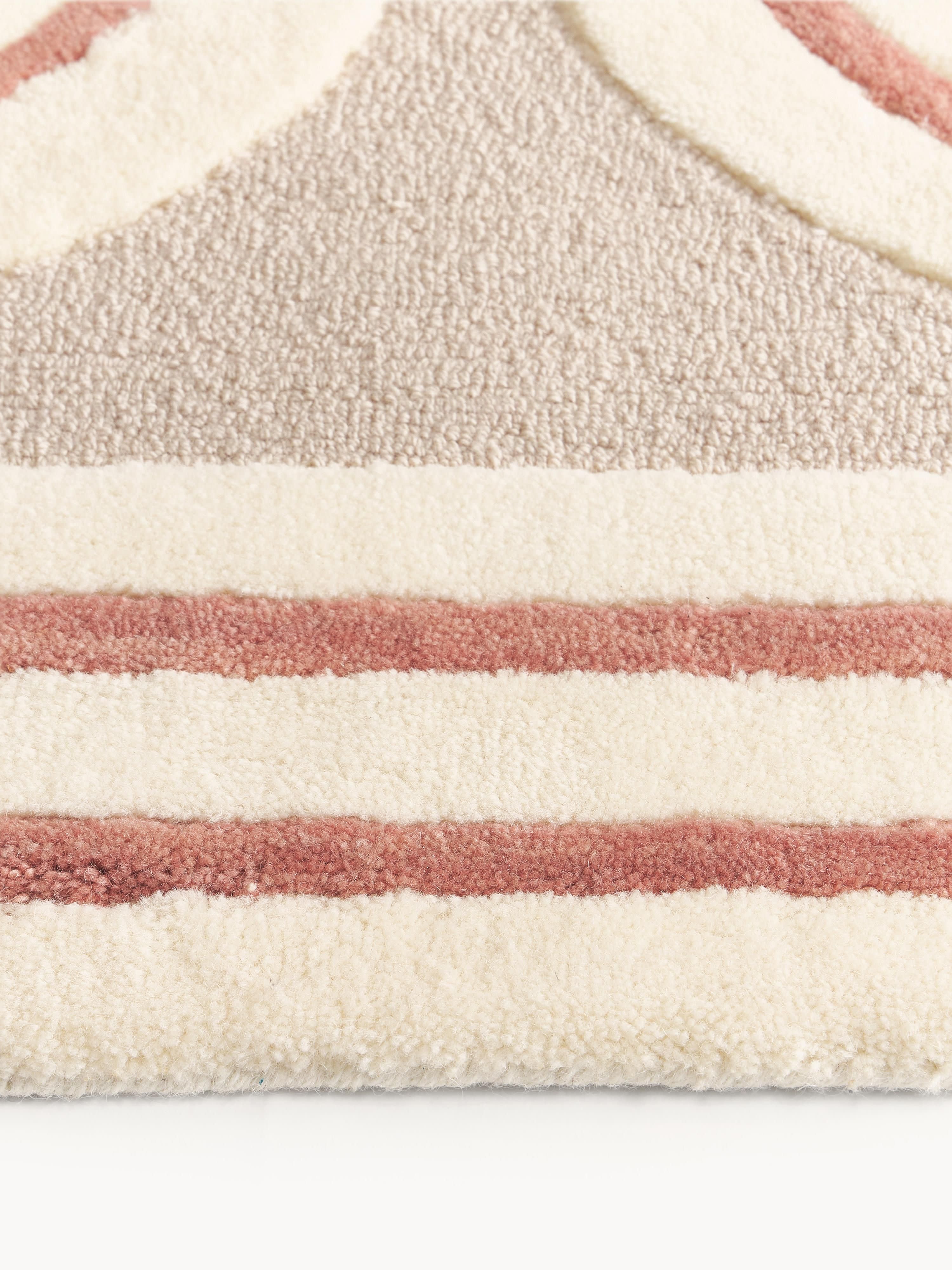 Arne High-Low Wool Rug, Hand-Tufted