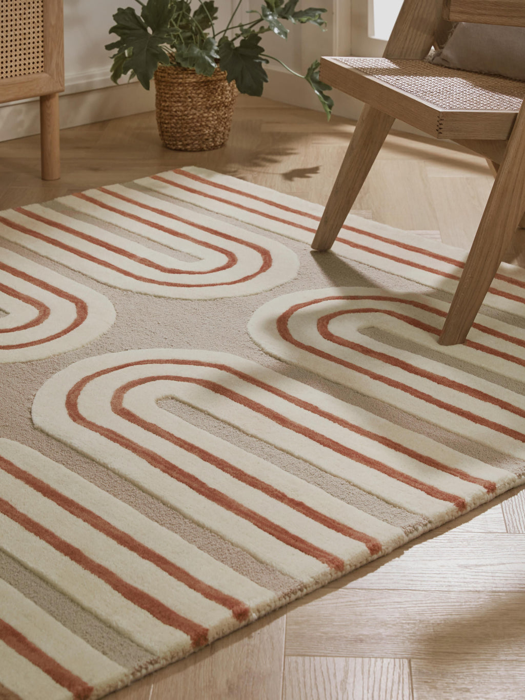 Arne High-Low Wool Rug, Hand-Tufted