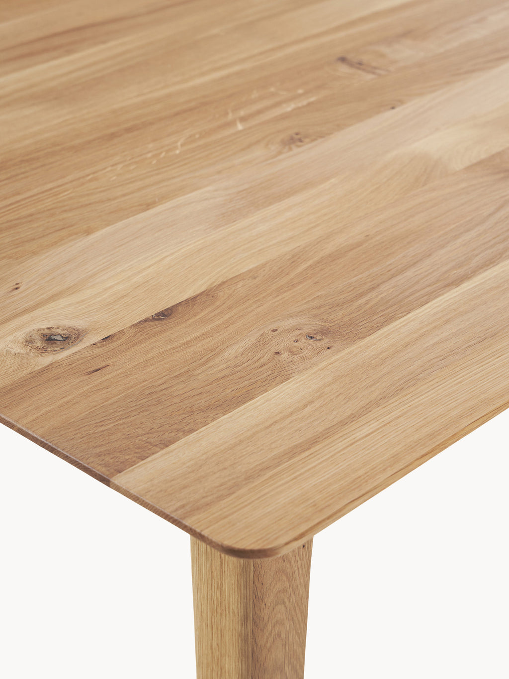 Archie Oak Wood Dining Table, in various sizes