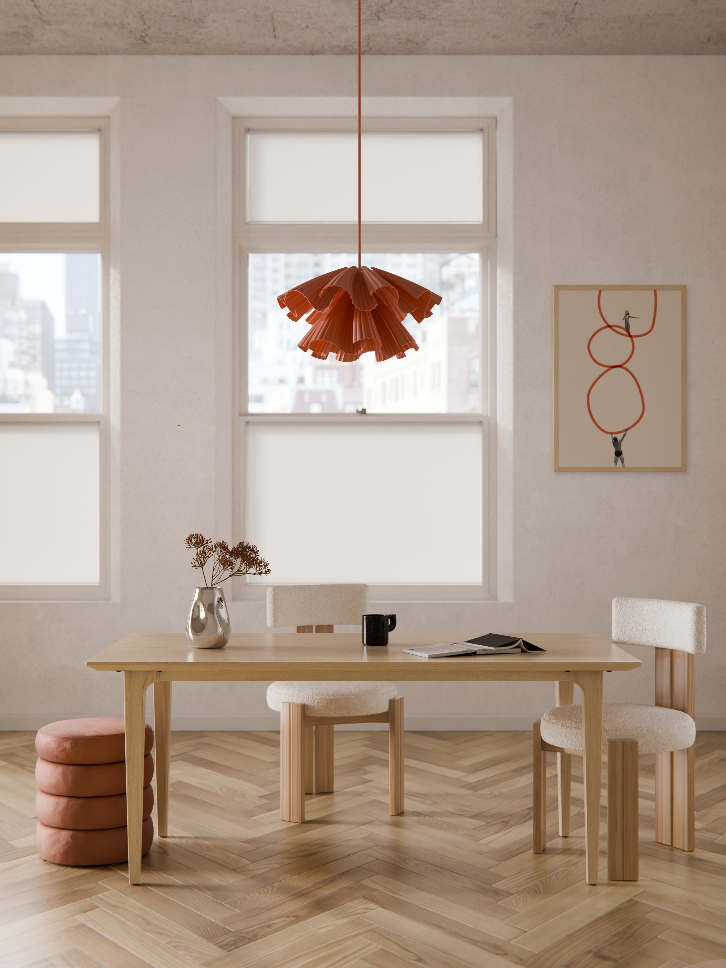 Archie Oak Wood Dining Table, in various sizes