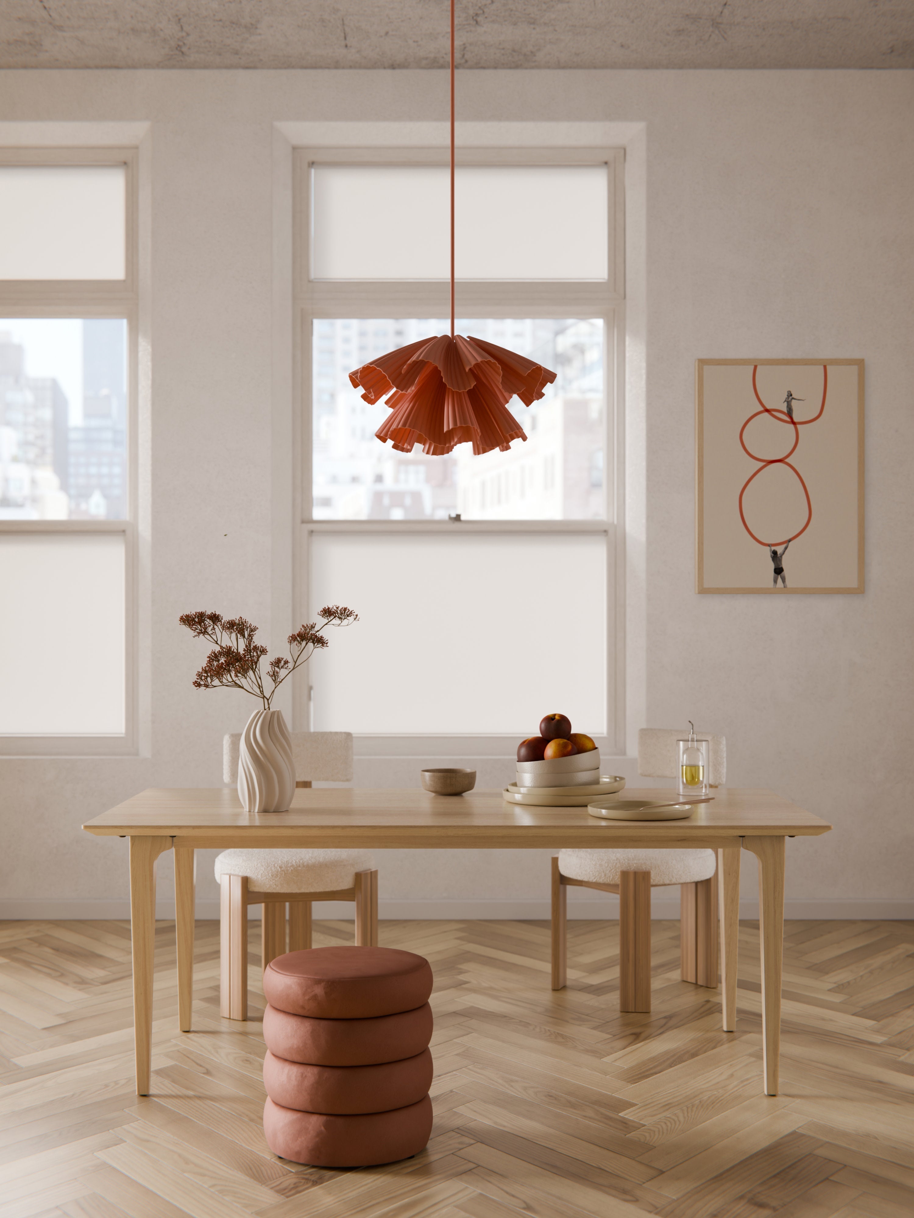 Archie Oak Wood Dining Table, in various sizes