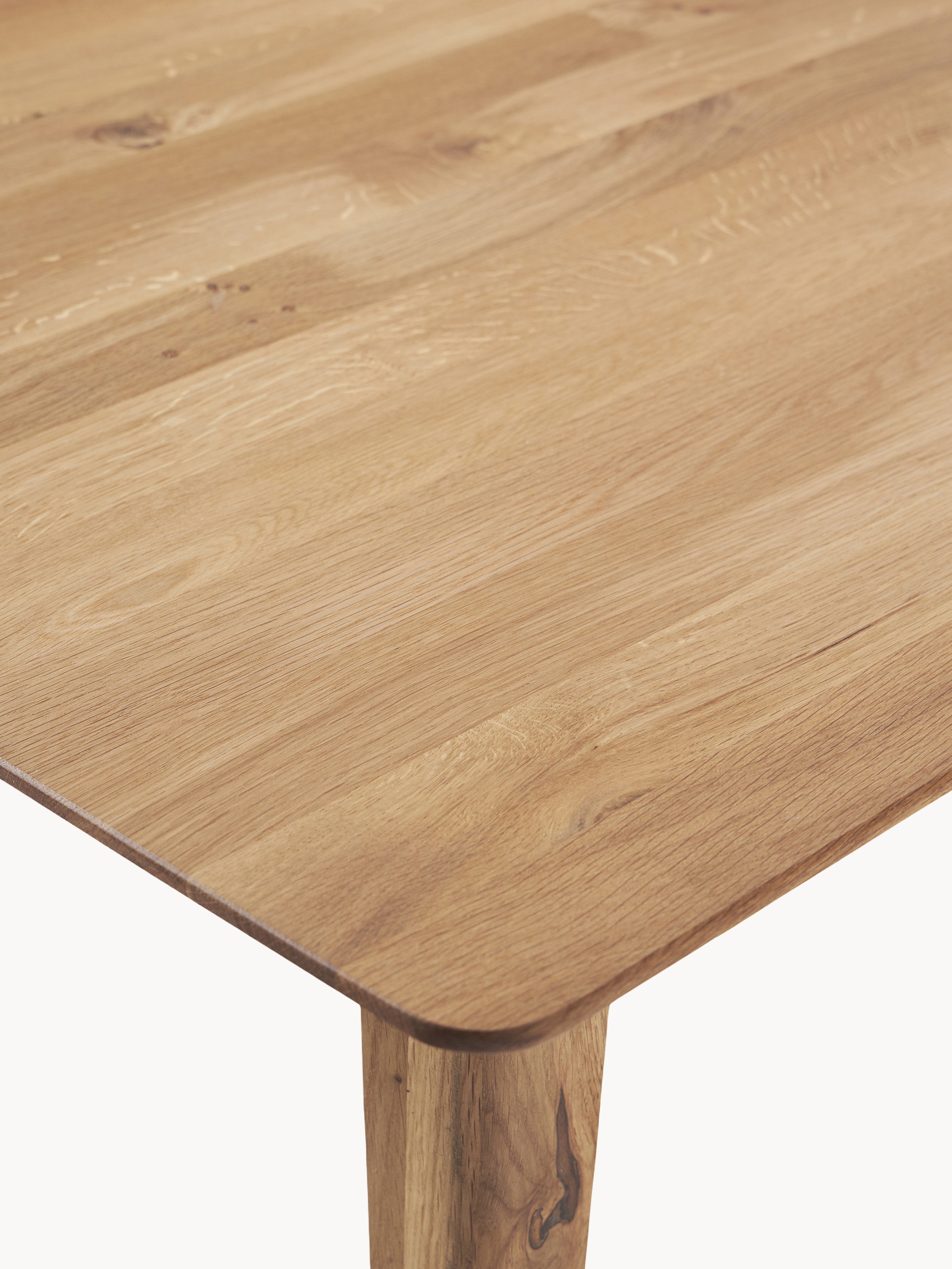 Archie Oak Wood Dining Table, in various sizes