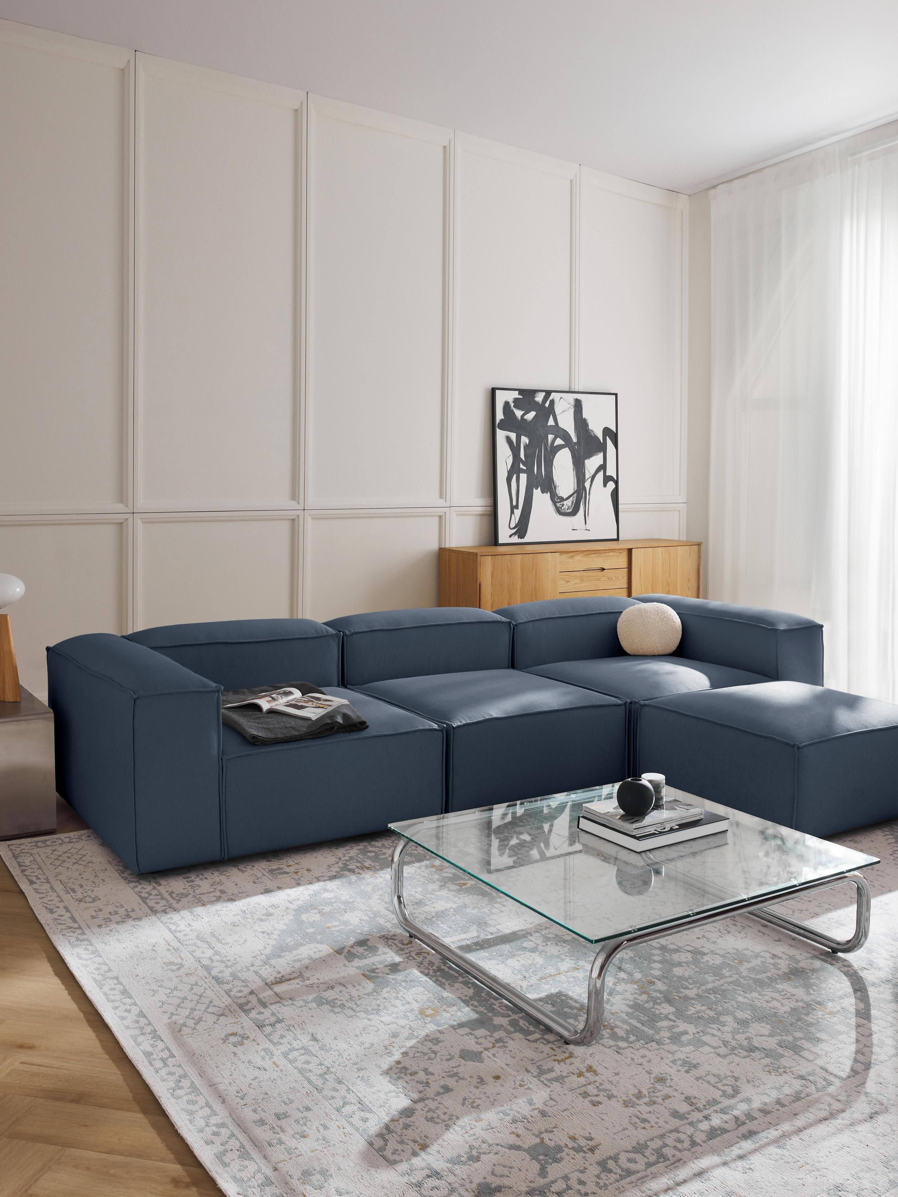 Lennon Modular Sofa (4-seater) with Ottoman (left/right)