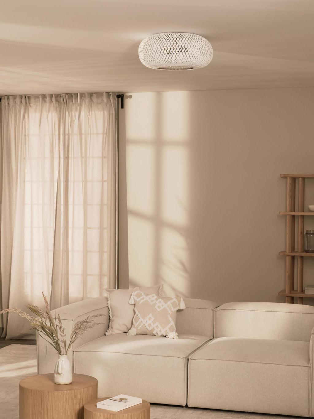 Evelyn Bamboo Design Ceiling Lamp
