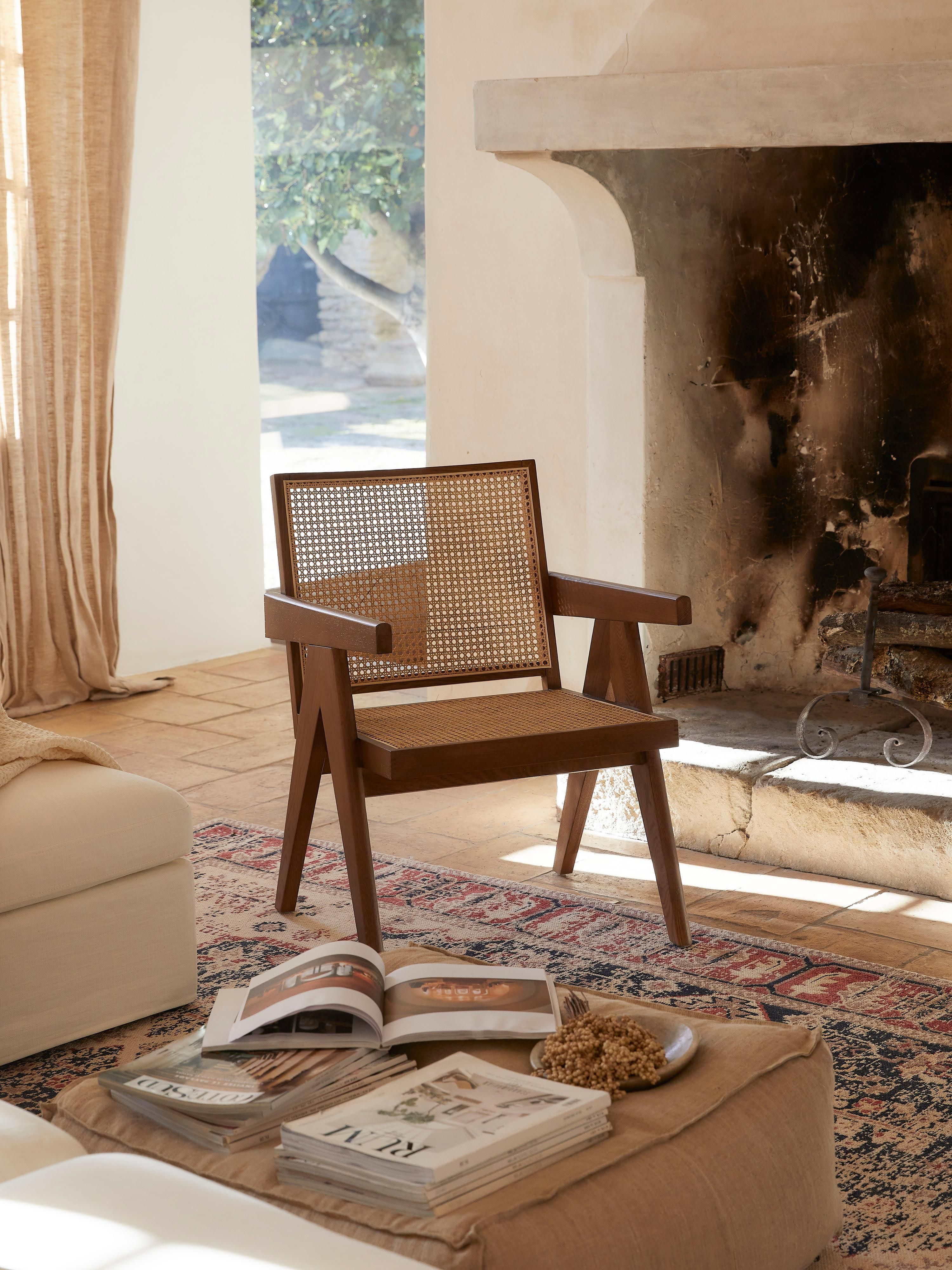 Sissi Armchair with Viennese Wickerwork