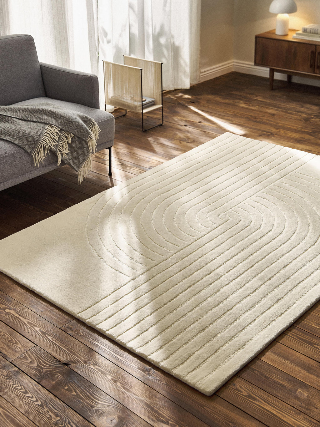 Mason High-Low Wool Rug, Hand-Tufted
