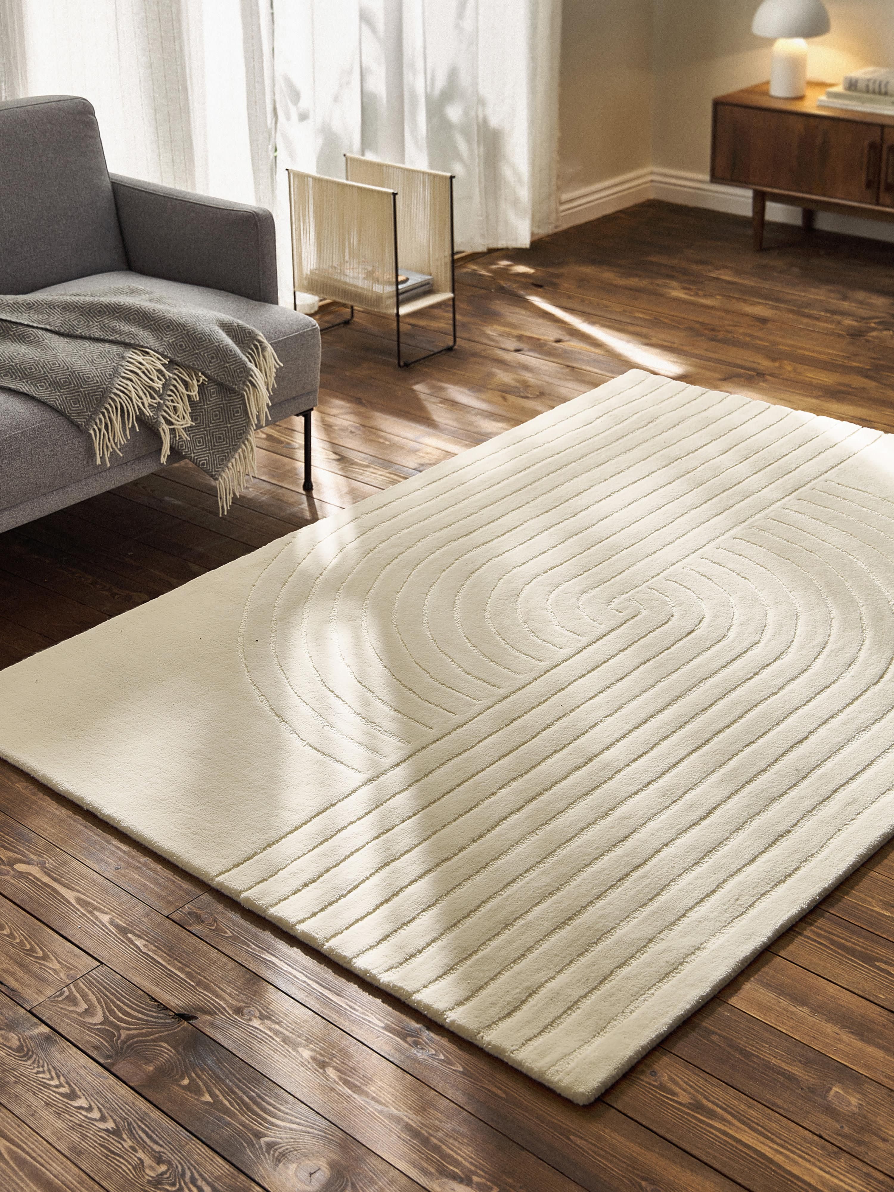 Mason High-Low Wool Rug, Hand-Tufted