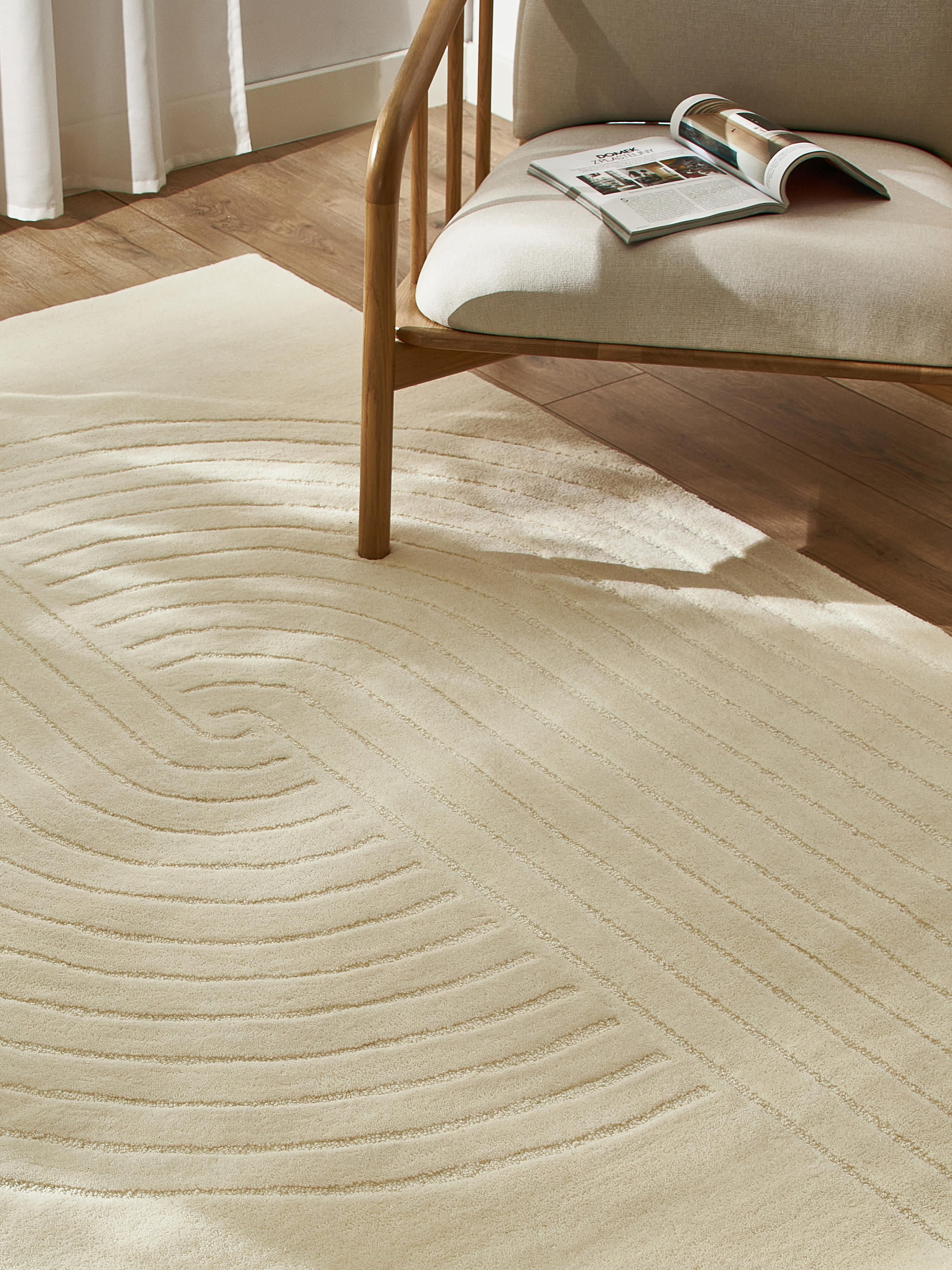 Mason High-Low Wool Rug, Hand-Tufted