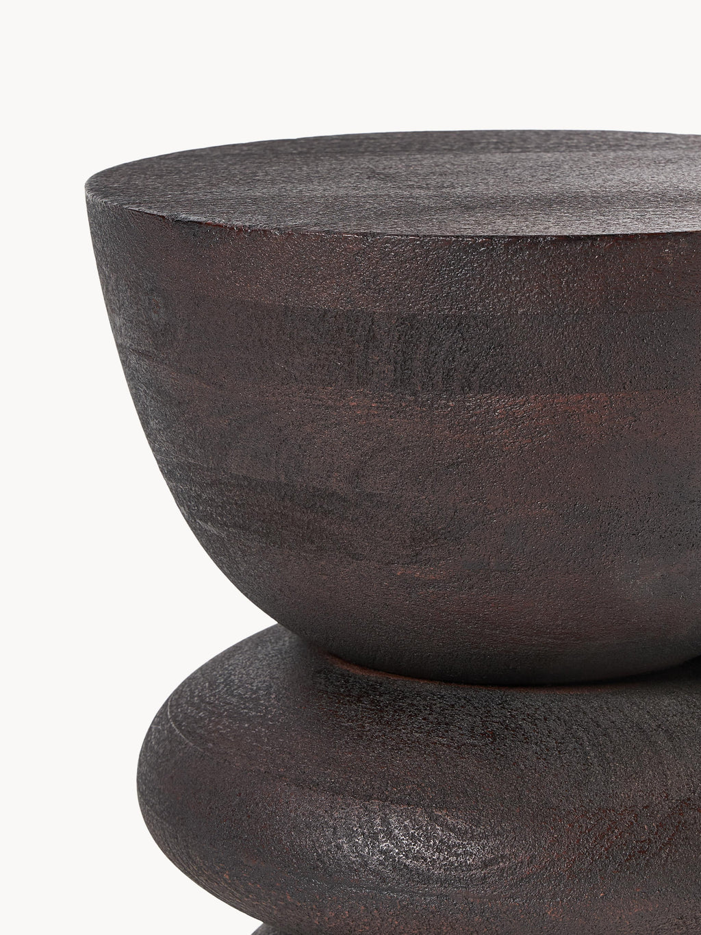 Benno Round Mango Wood Side Table
