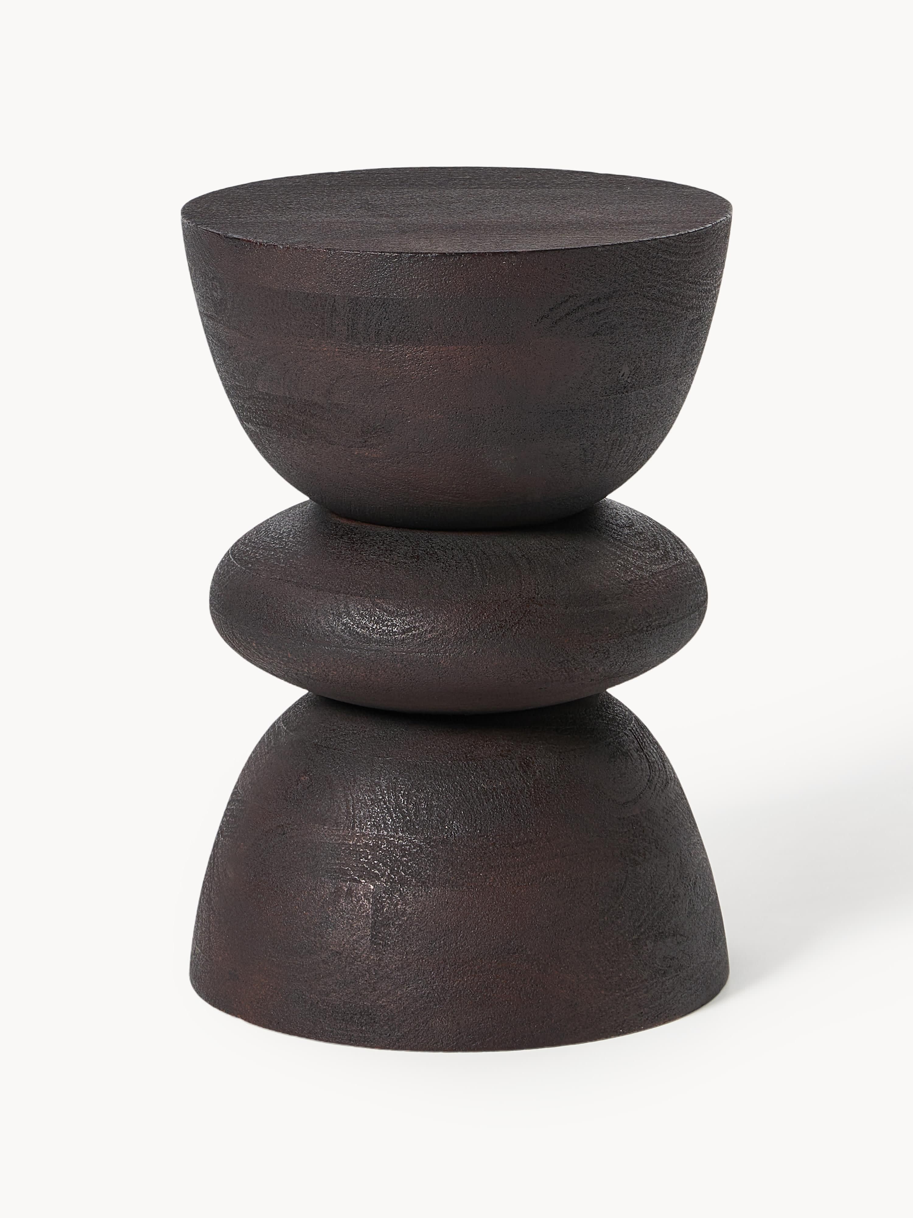 Gallery image 1 - Round Mango Wood Side Table Benno
