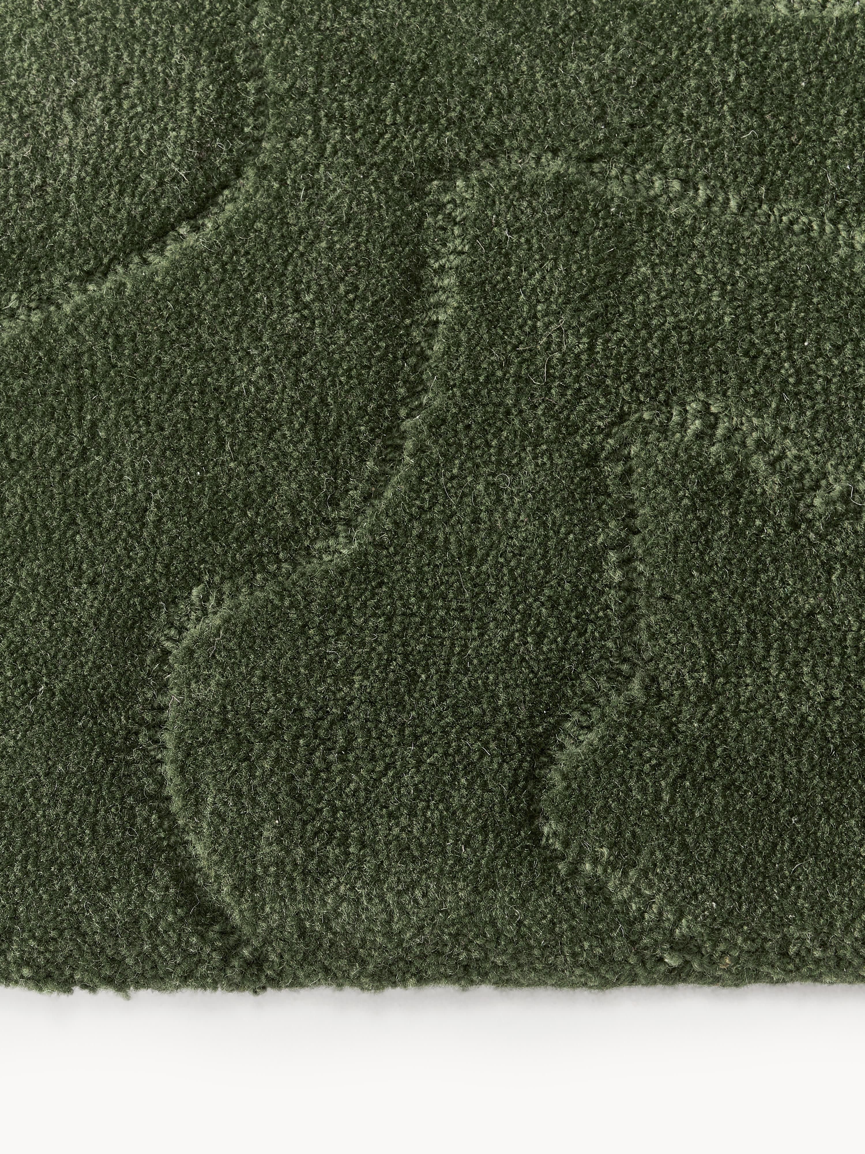 Aaron High-Low Wool Rug, Hand-Tufted