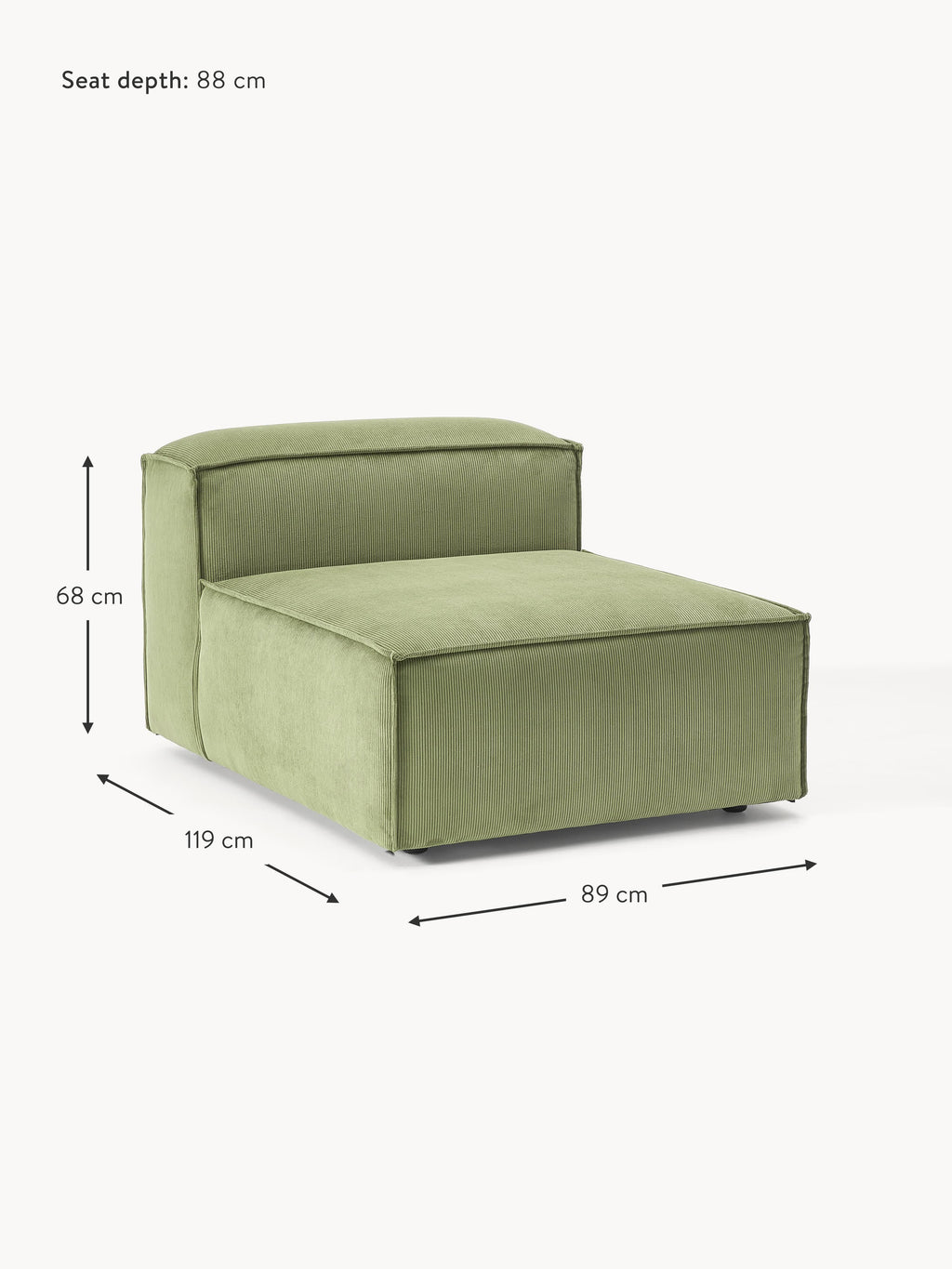 Lennon Corduroy Centre Module