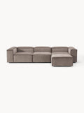 Gallery image 1 - Corduroy Modular Sofa Lennon (4-seater) with Ottoman (left/right)