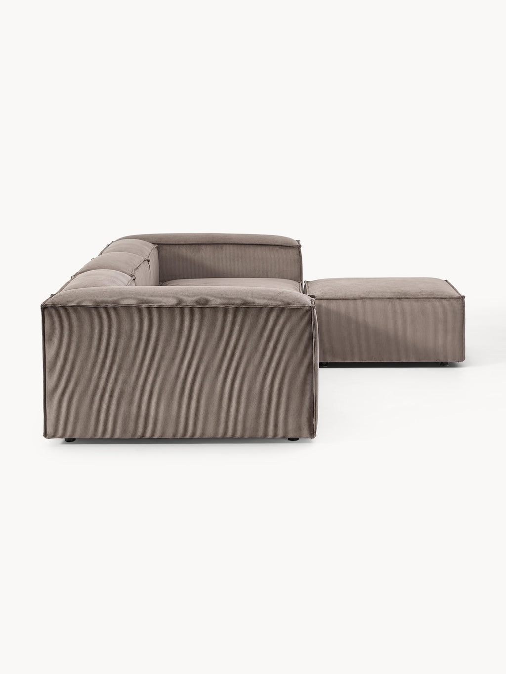 Lennon Corduroy Modular Sofa (4-seater) with Ottoman (left/right)