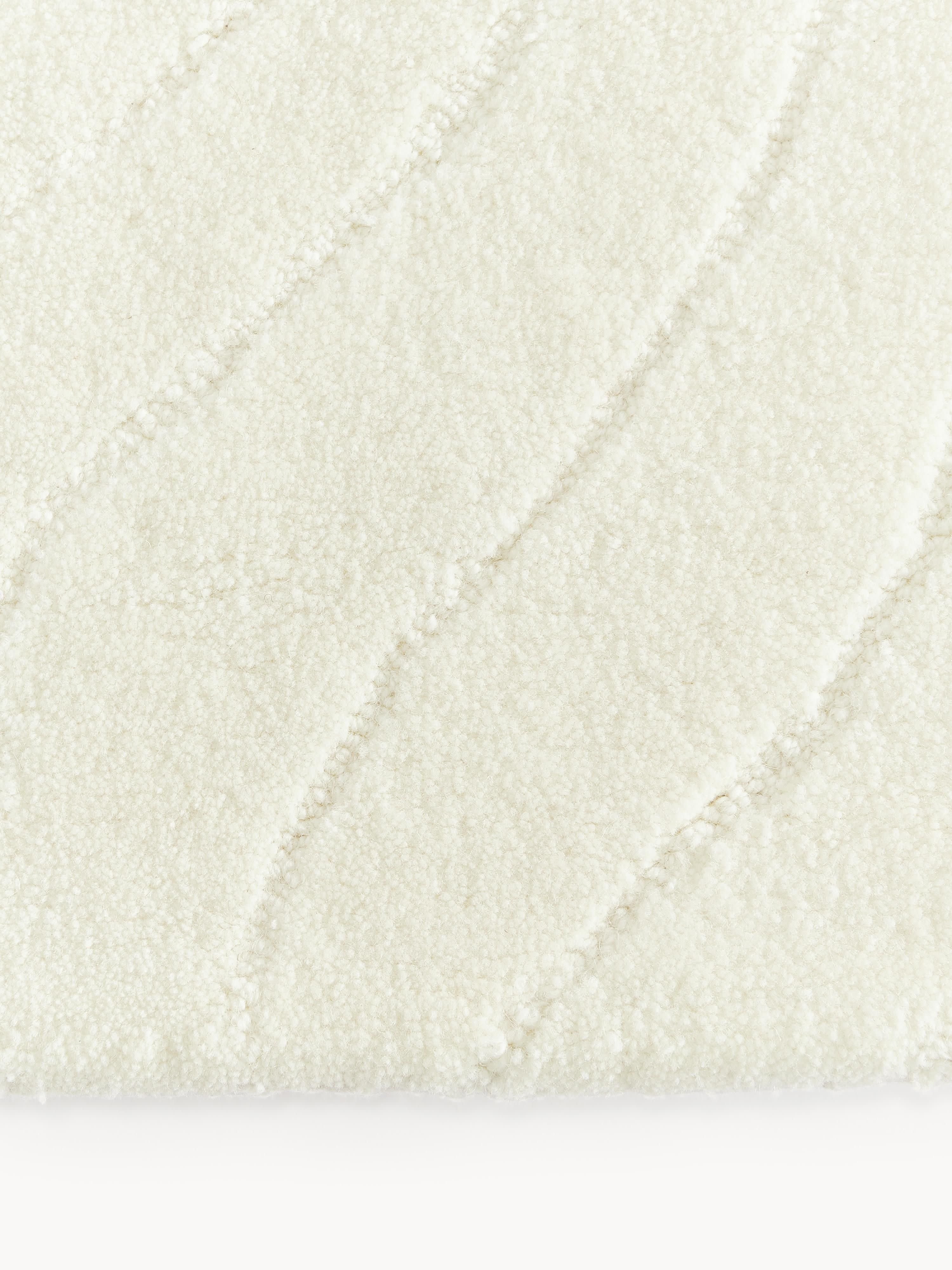 Aaron High-Low Wool Rug, Hand-Tufted