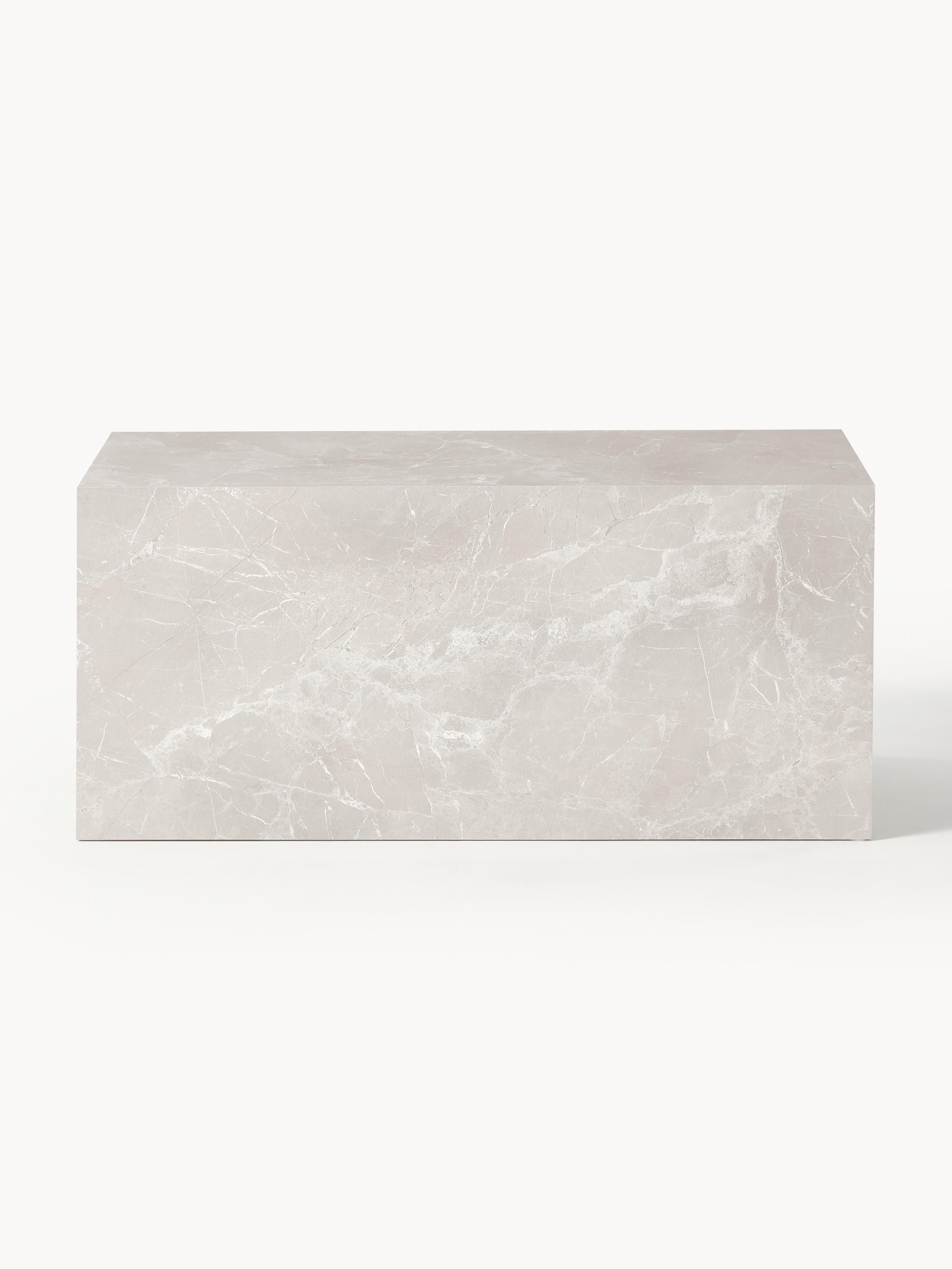 Lesley Travertine Effect Coffee Table